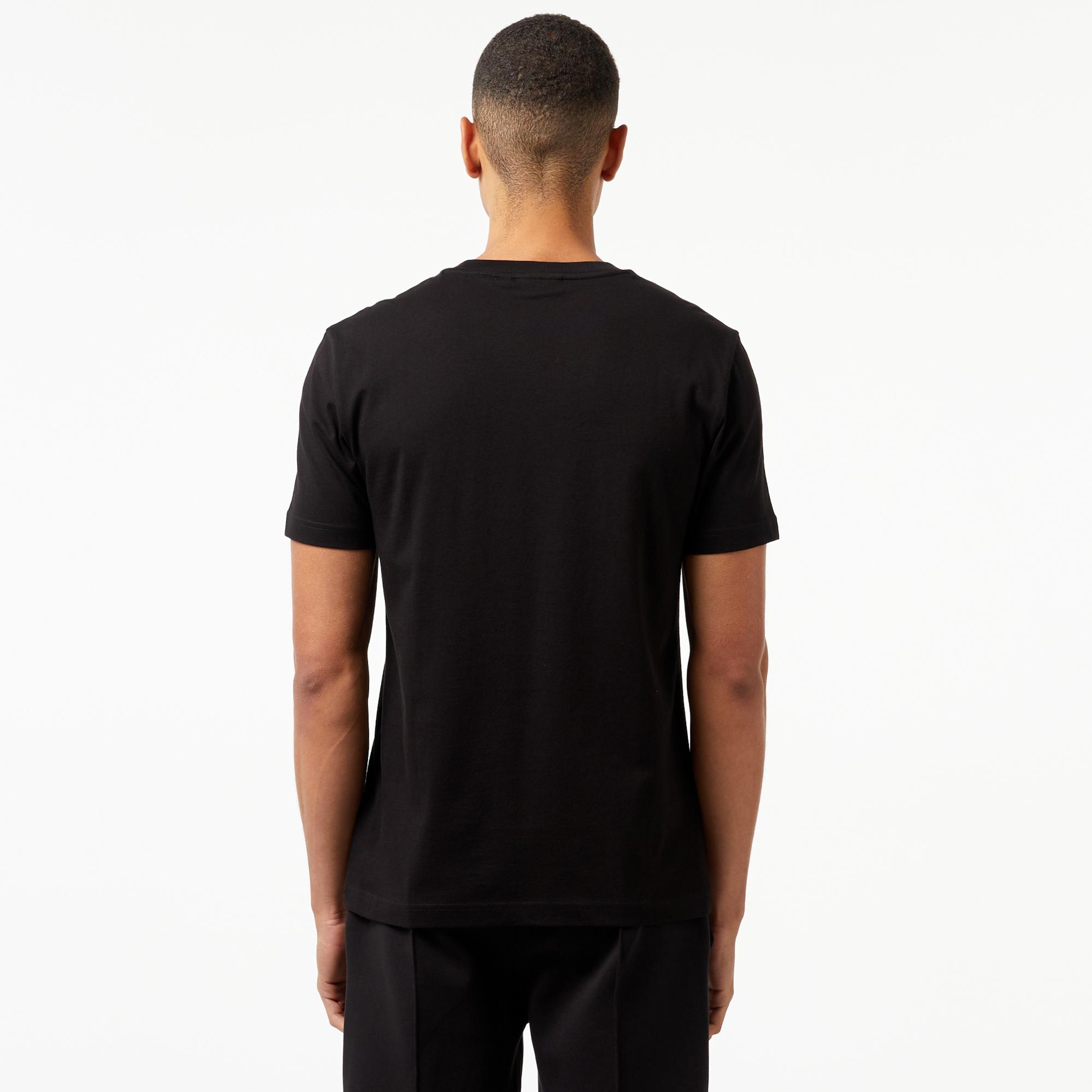 Calvin Klein Flock Logo Erkek Siyah T-Shirt
