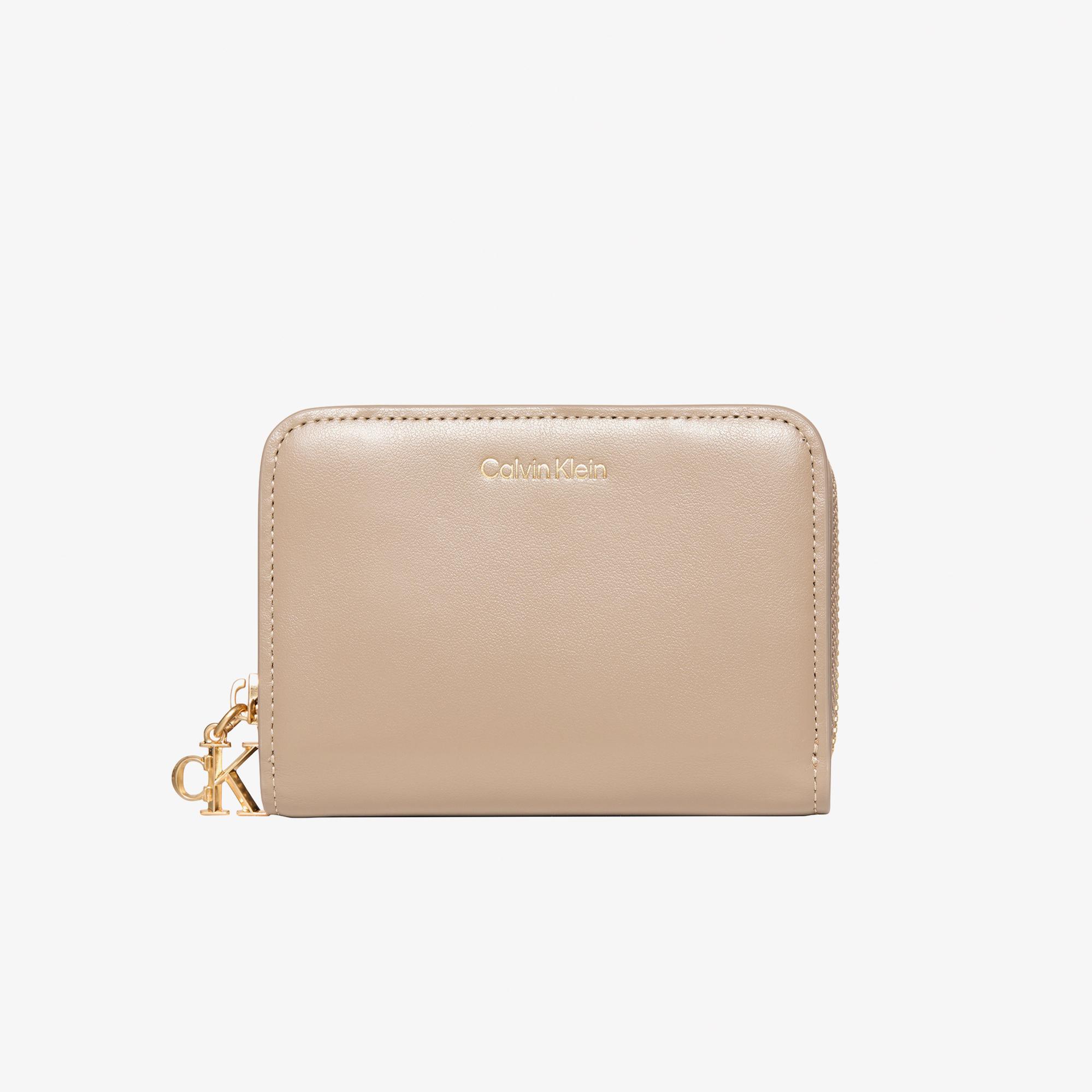 Calvin Klein Medium Flap Zip Around Kadın Kahverengi Cüzdan