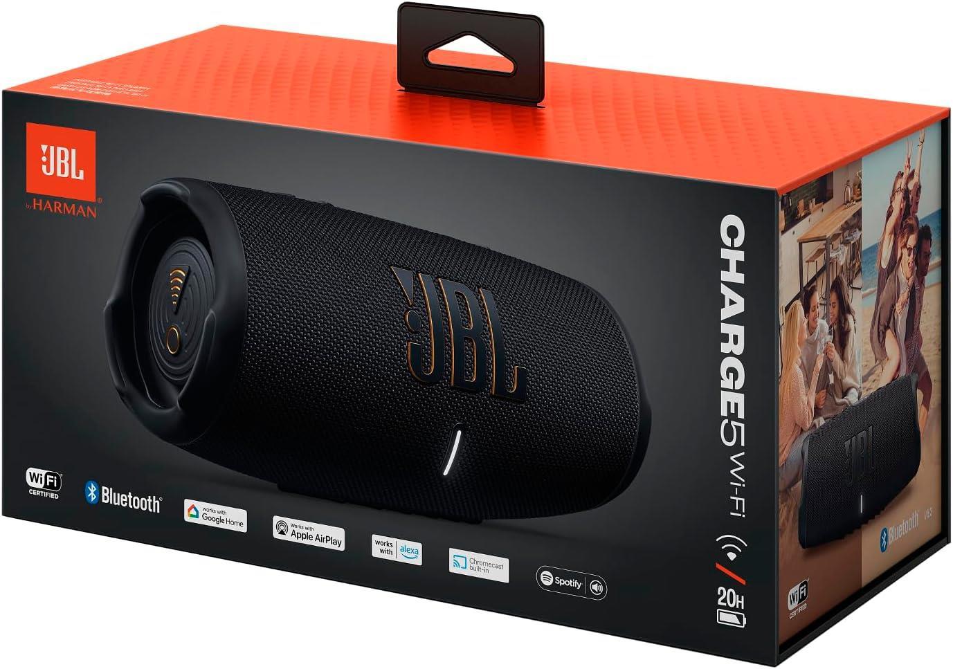 JBL Charge5 WiFi Hoparlör IP67, Siyah JB.JBLCHARGE5WIFIBLK_x000D_