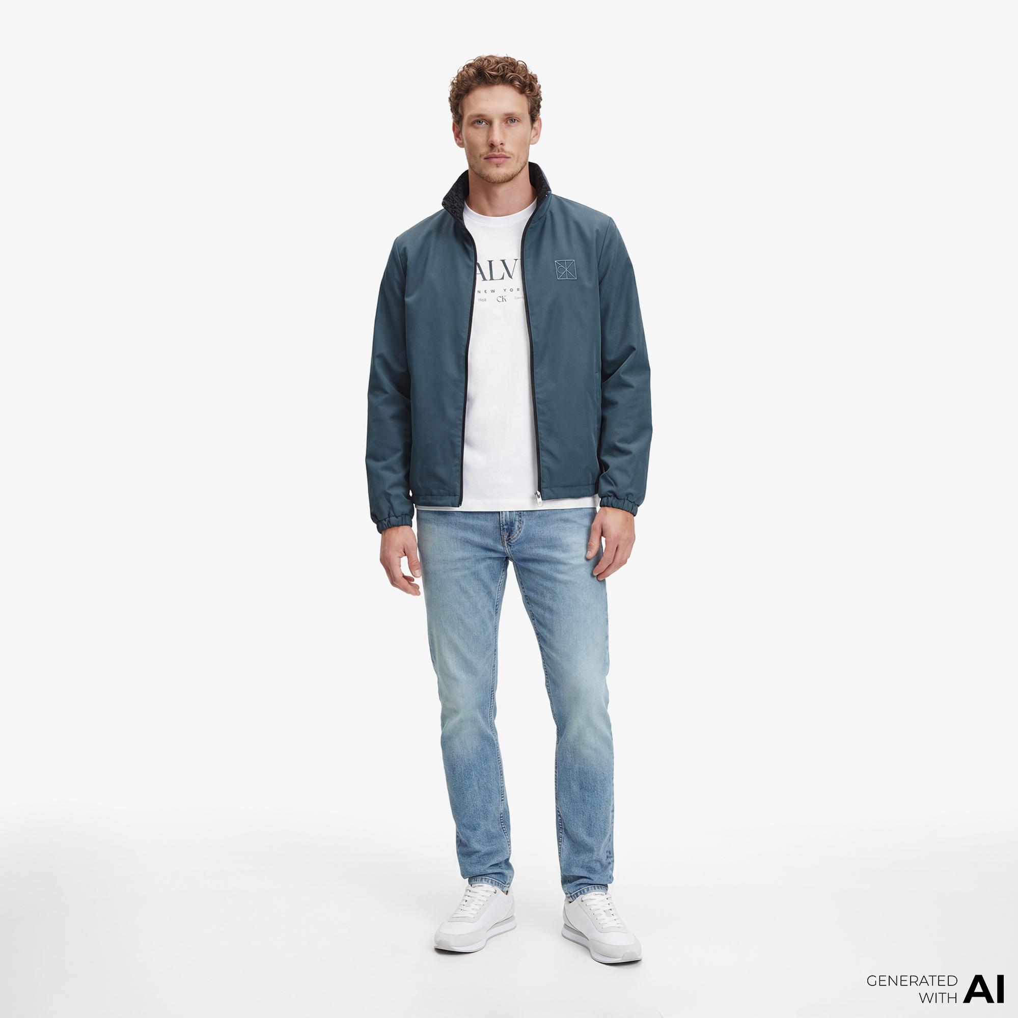 Calvin Klein Slim Taper Dispatcher Erkek Mavi Jean