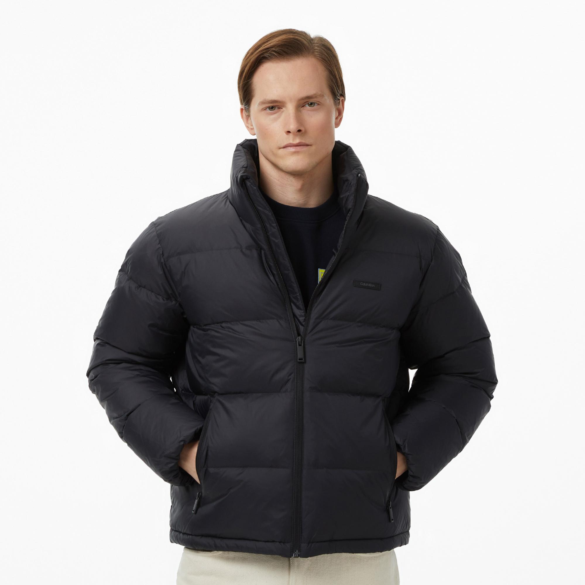 Calvin Klein Nylon Down Puffer Erkek Siyah Mont