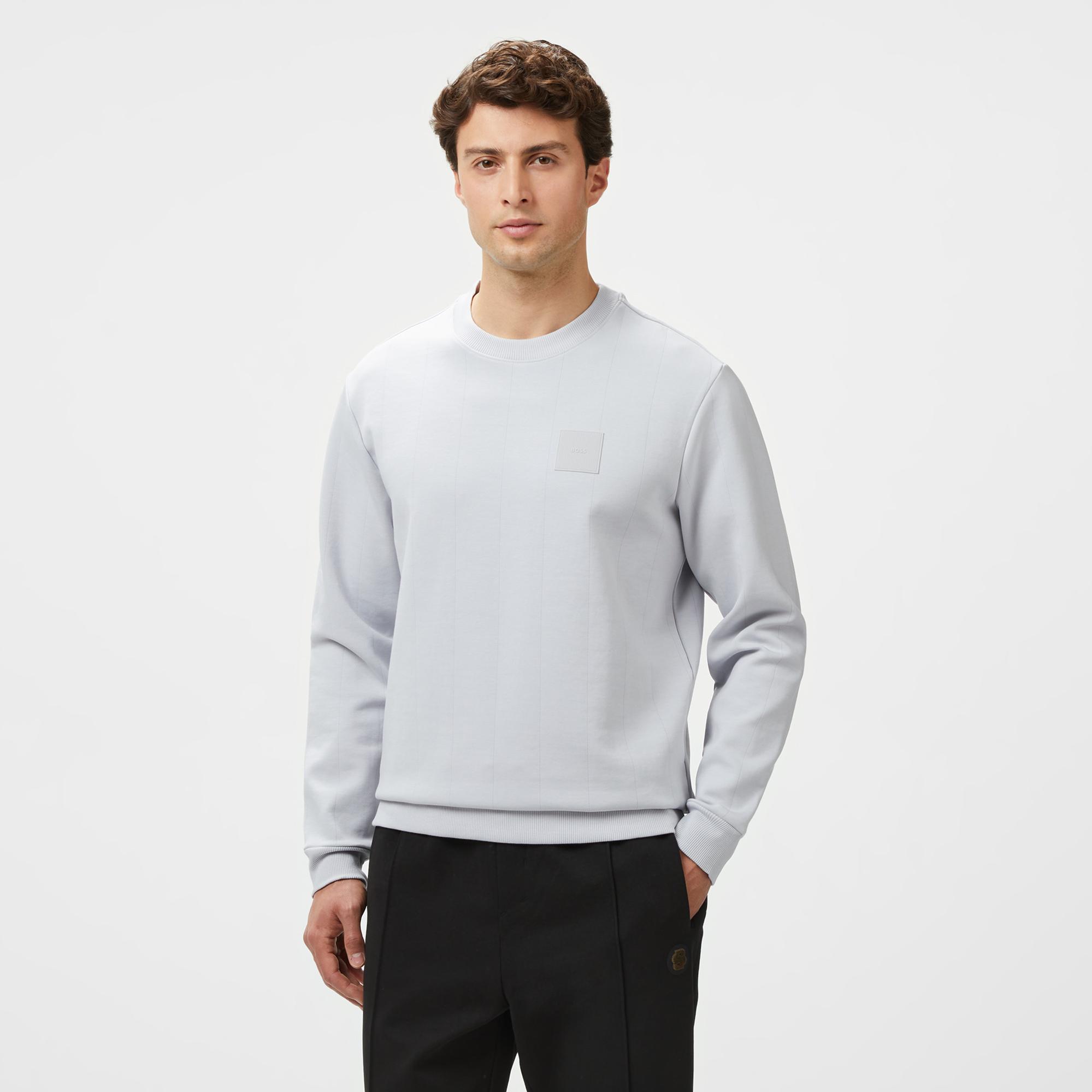 Boss Salbo Erkek Gri Sweatshirt