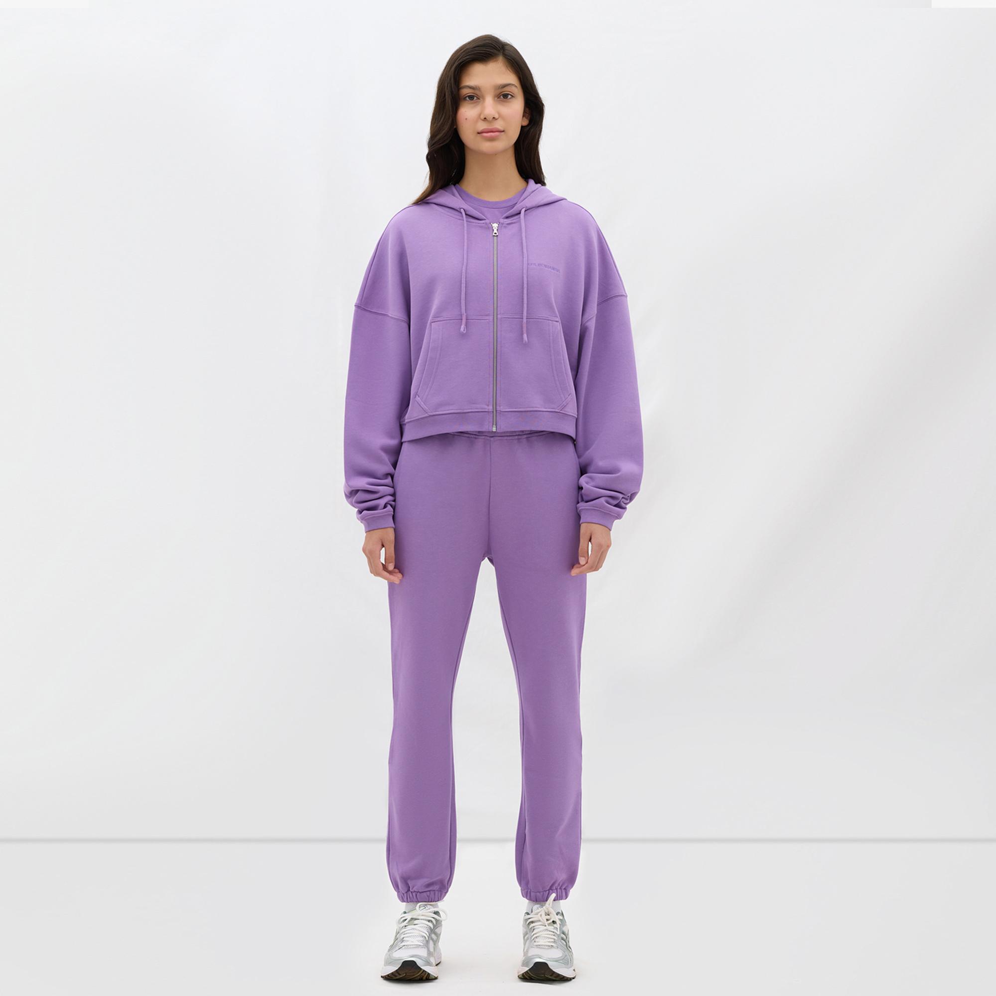 Les Benjamins Essential Kadın Mor Sweatshirt