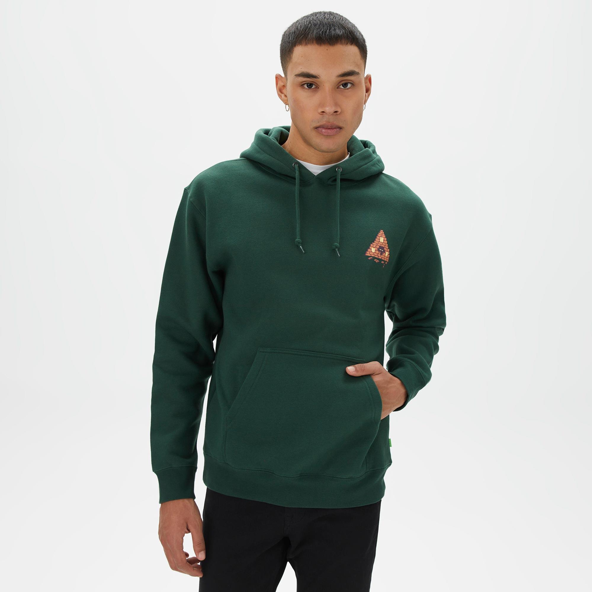 Huf Brick Lurk Erkek Yeşil Hoodie
