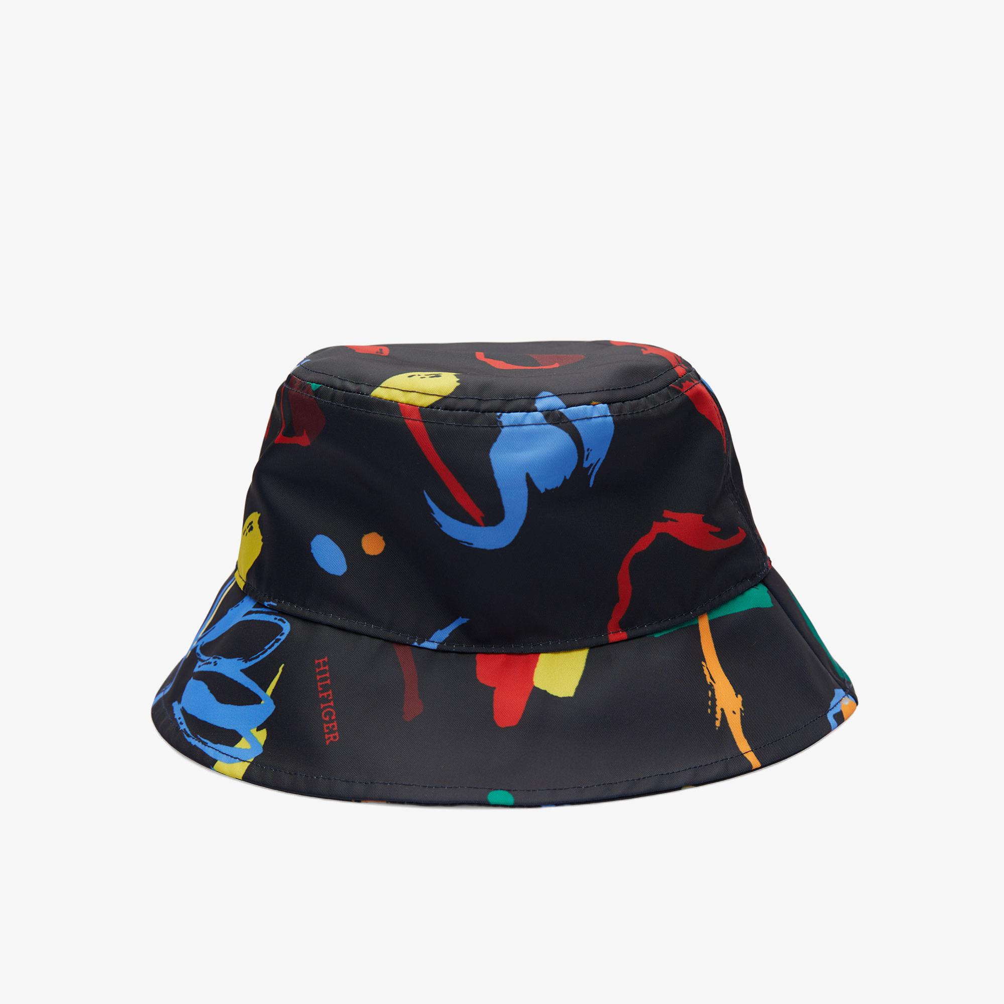 Tommy Hilfiger Small Flag Aop Çocuk Siyah Şapka