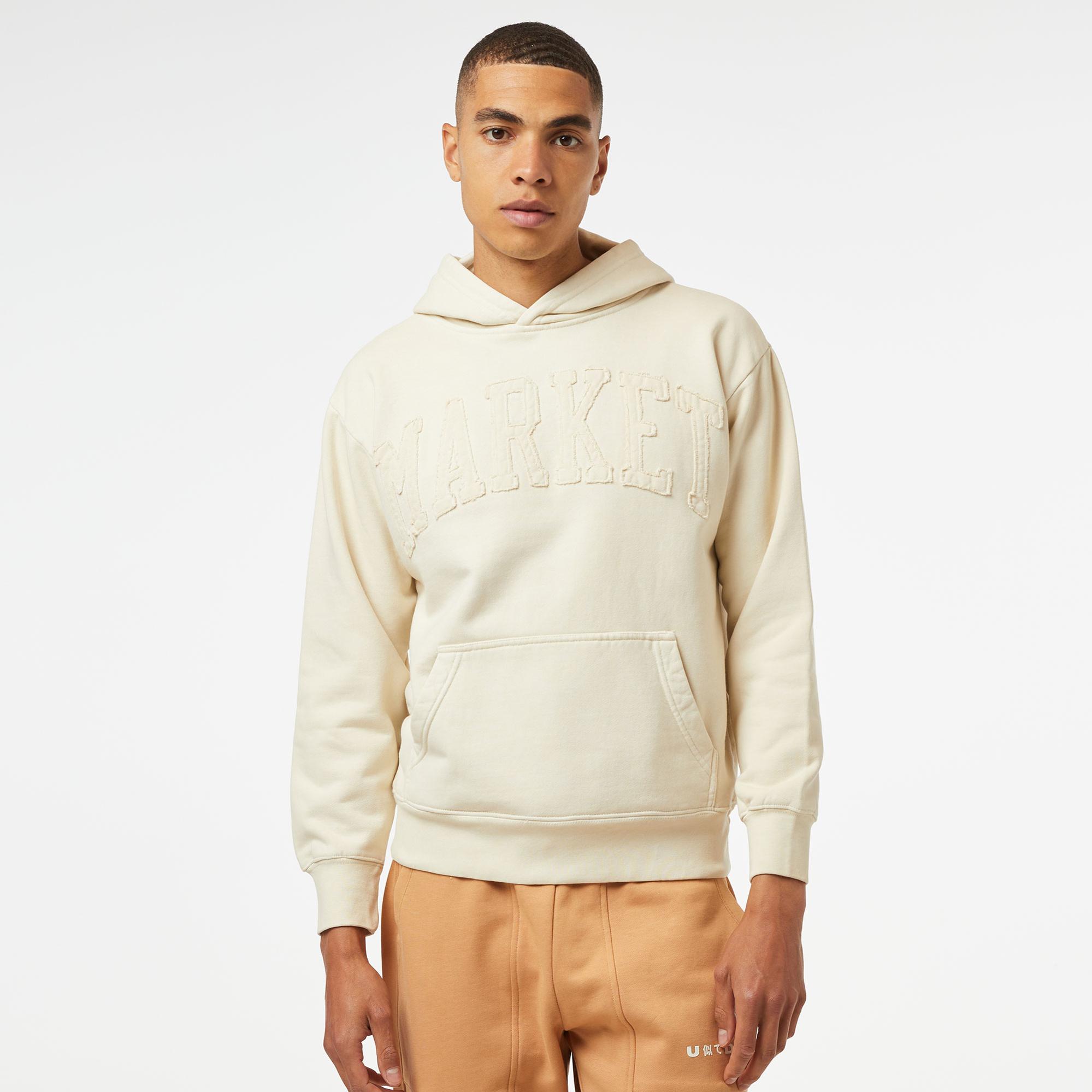 Market Vintage Wash Arc Erkek Krem Hoodie