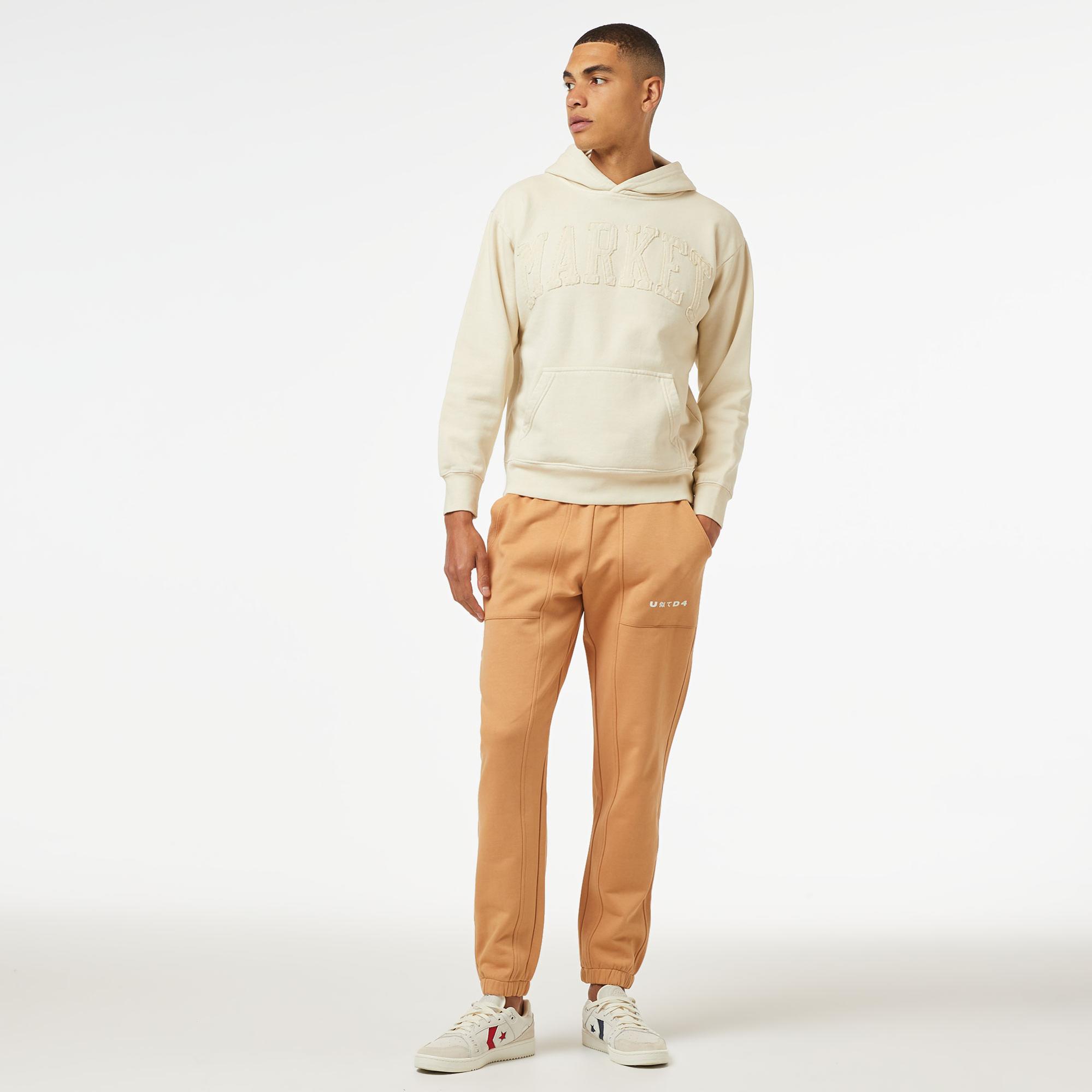 Market Vintage Wash Arc Erkek Krem Hoodie