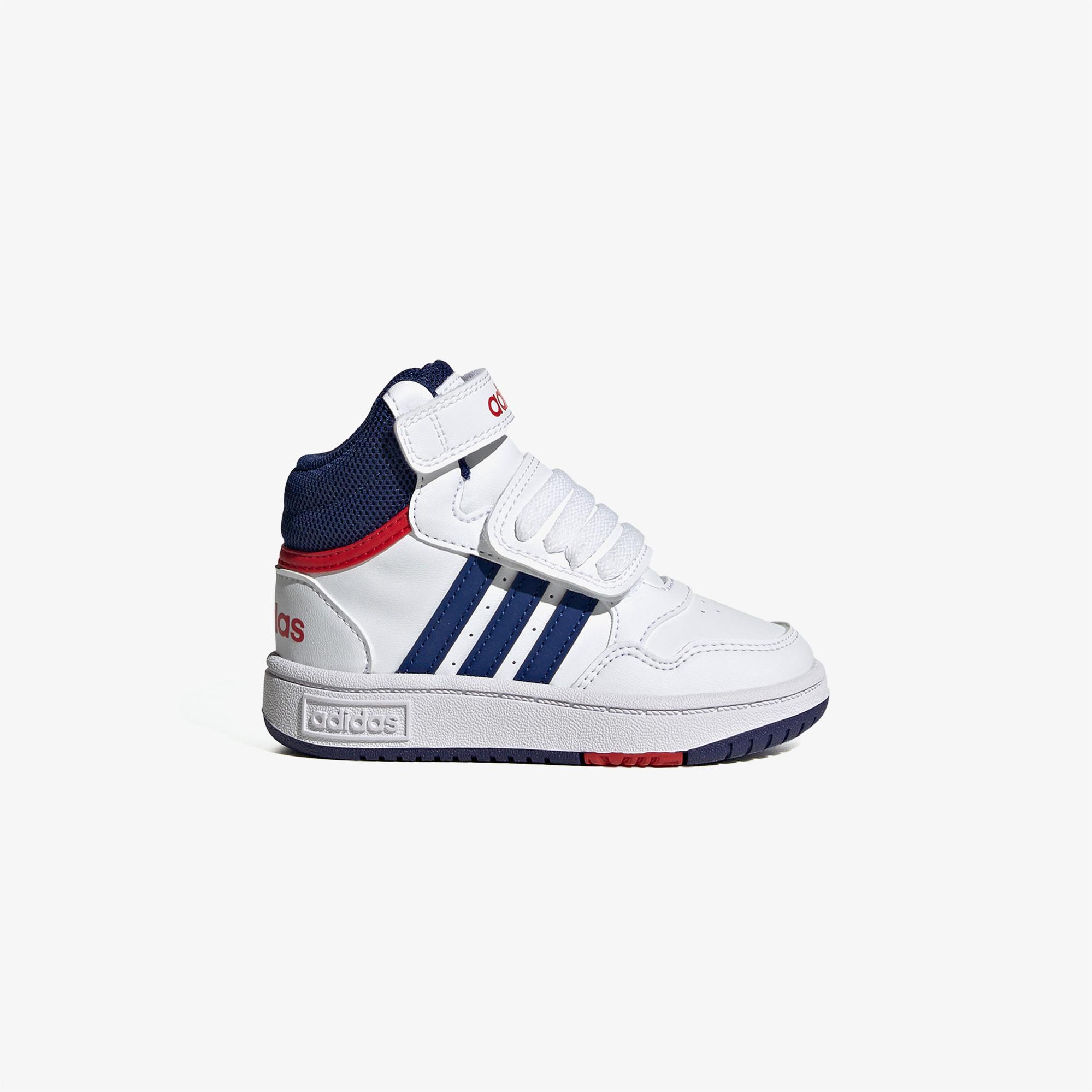 adidas Hoops Mid 3.0 Bebek Beyaz Spor Ayakkabı