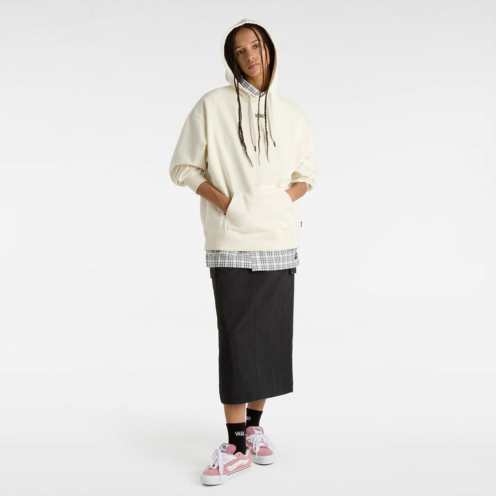 Vans Flyıng V Os Ft Ls Kadın Krem Rengi Sweatshirt