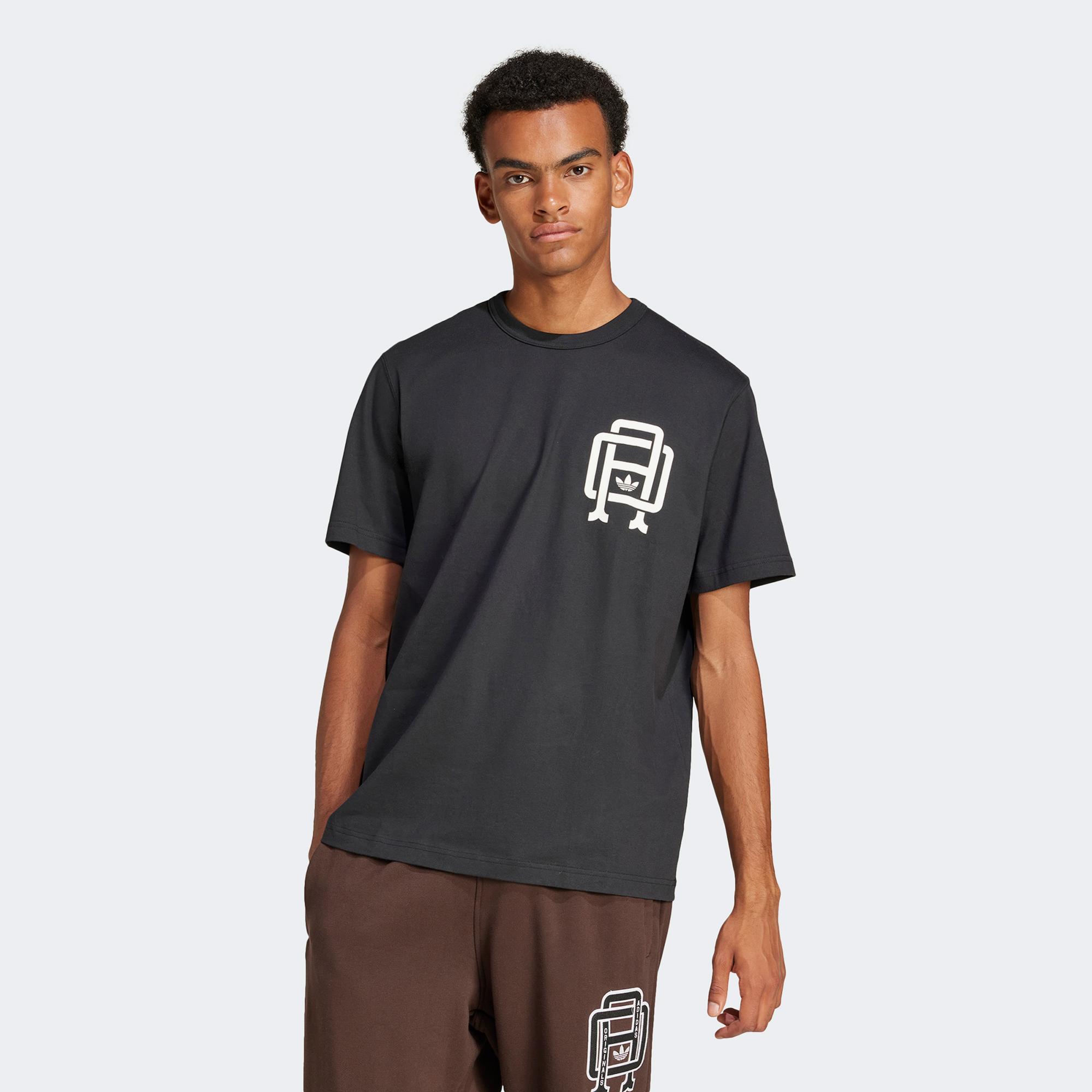 adidas Q12 Varsity Erkek Siyah T-Shirt