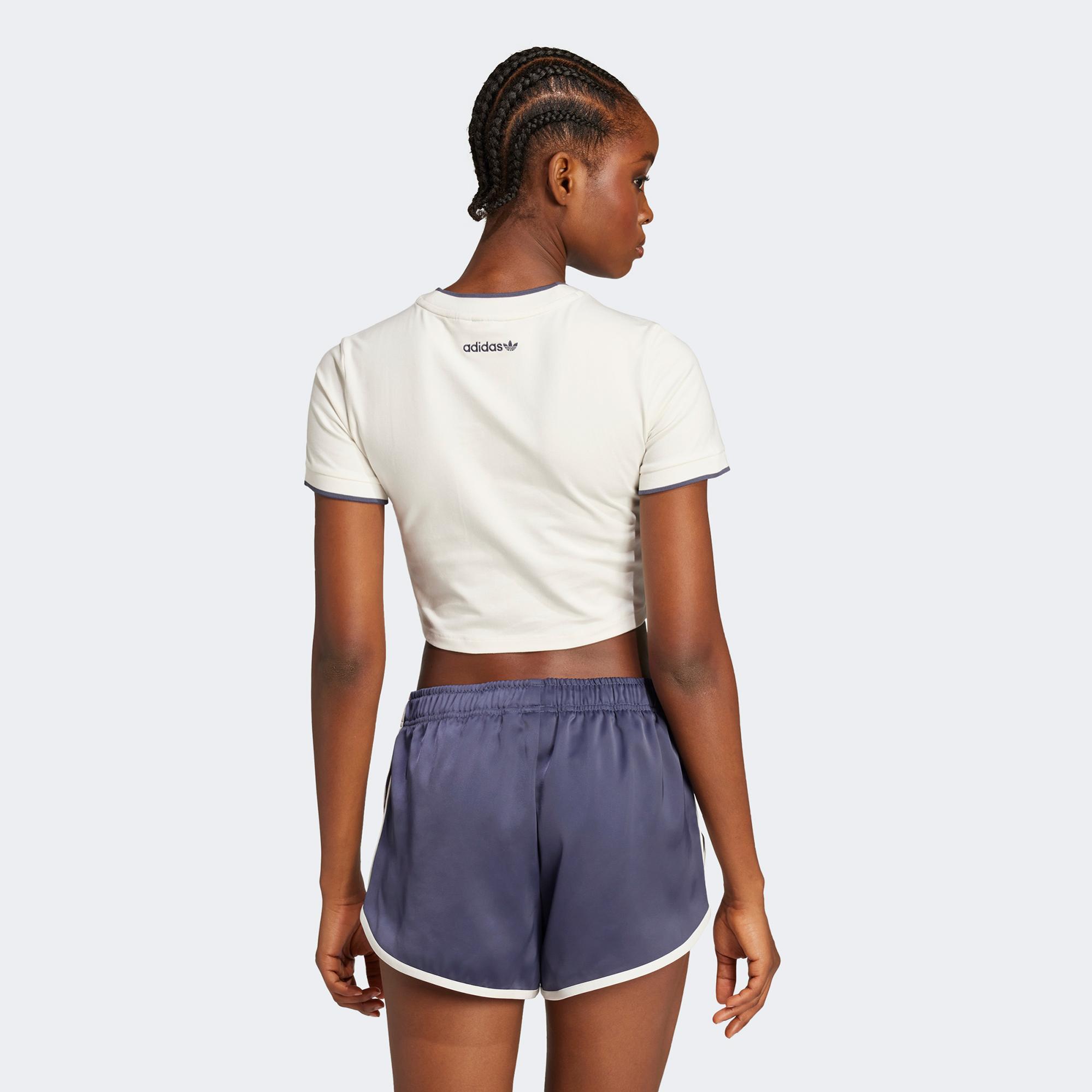 adidas Sportswear Kadın Beyaz Crop T-Shirt