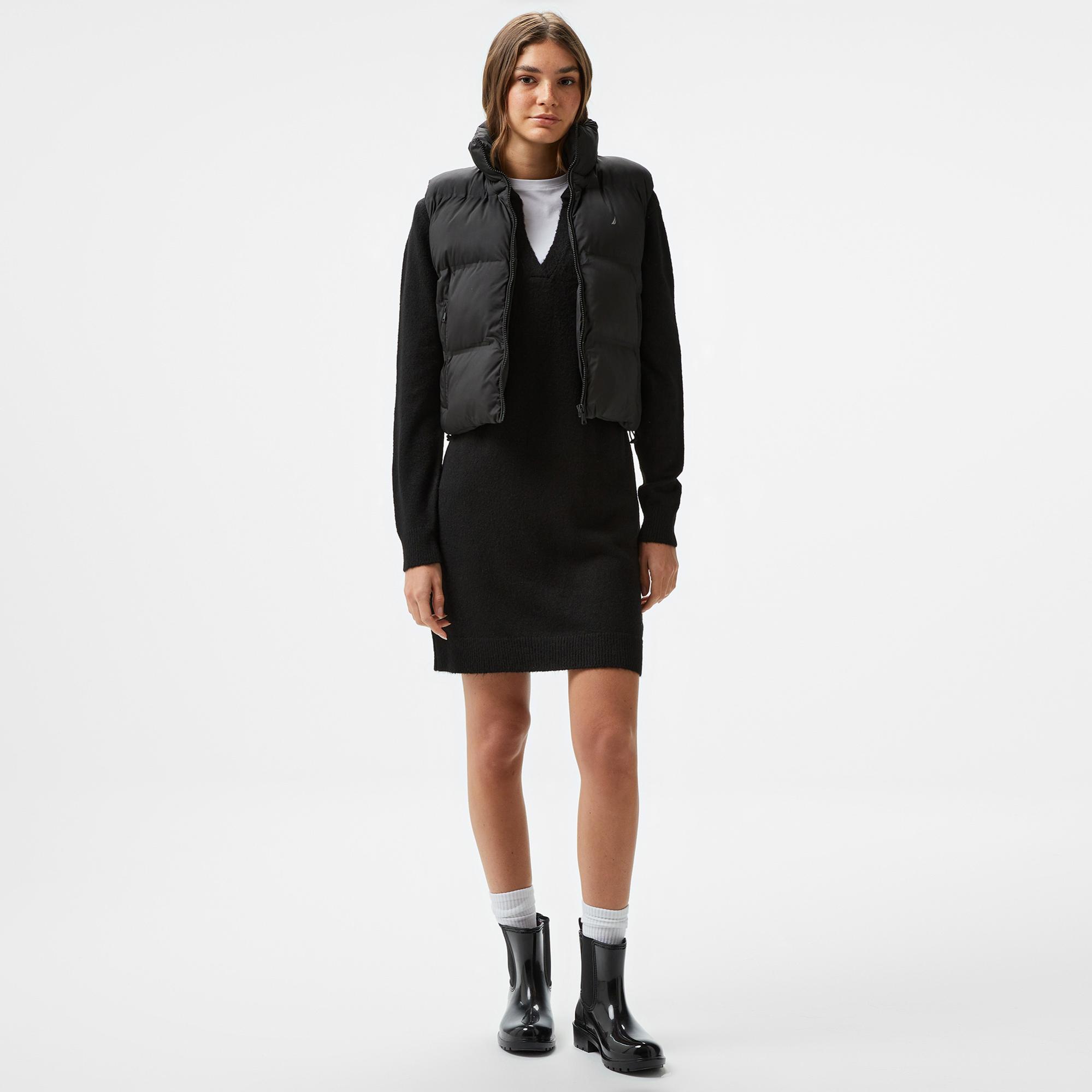 Nautica Kadın Siyah Şişme Yelek