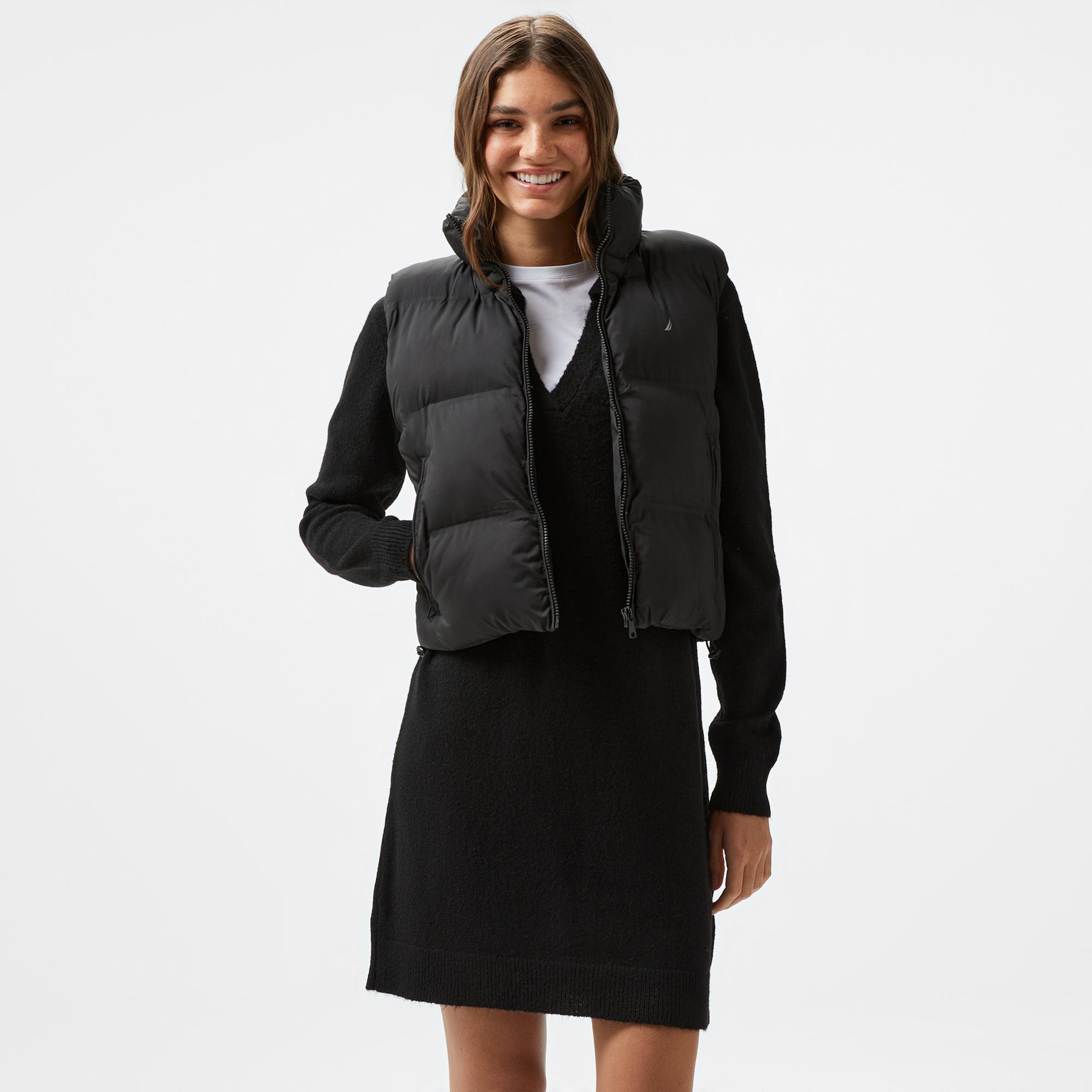 Nautica Kadın Siyah Şişme Yelek