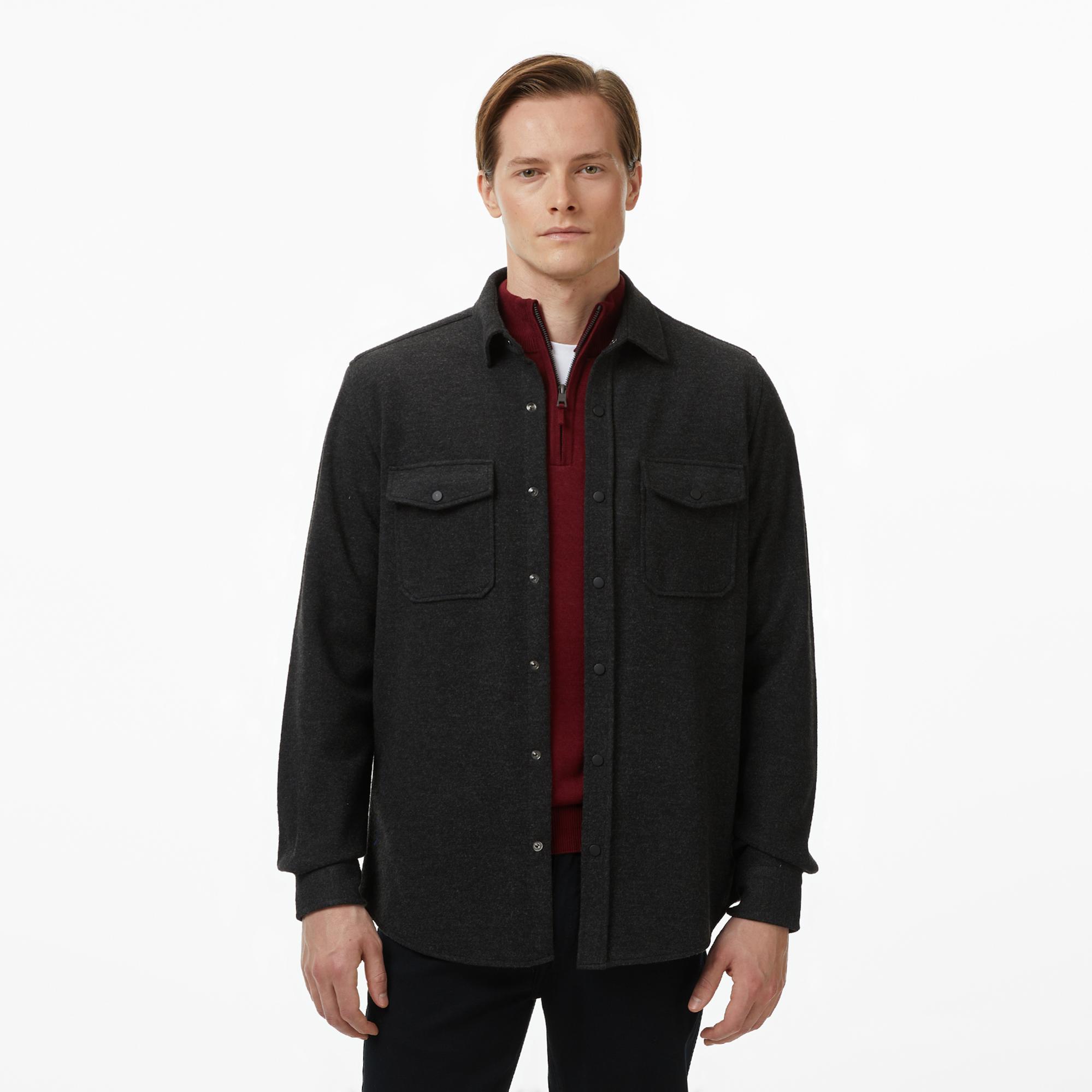 Nautica Erkek Siyah Classic Fit Gömlek