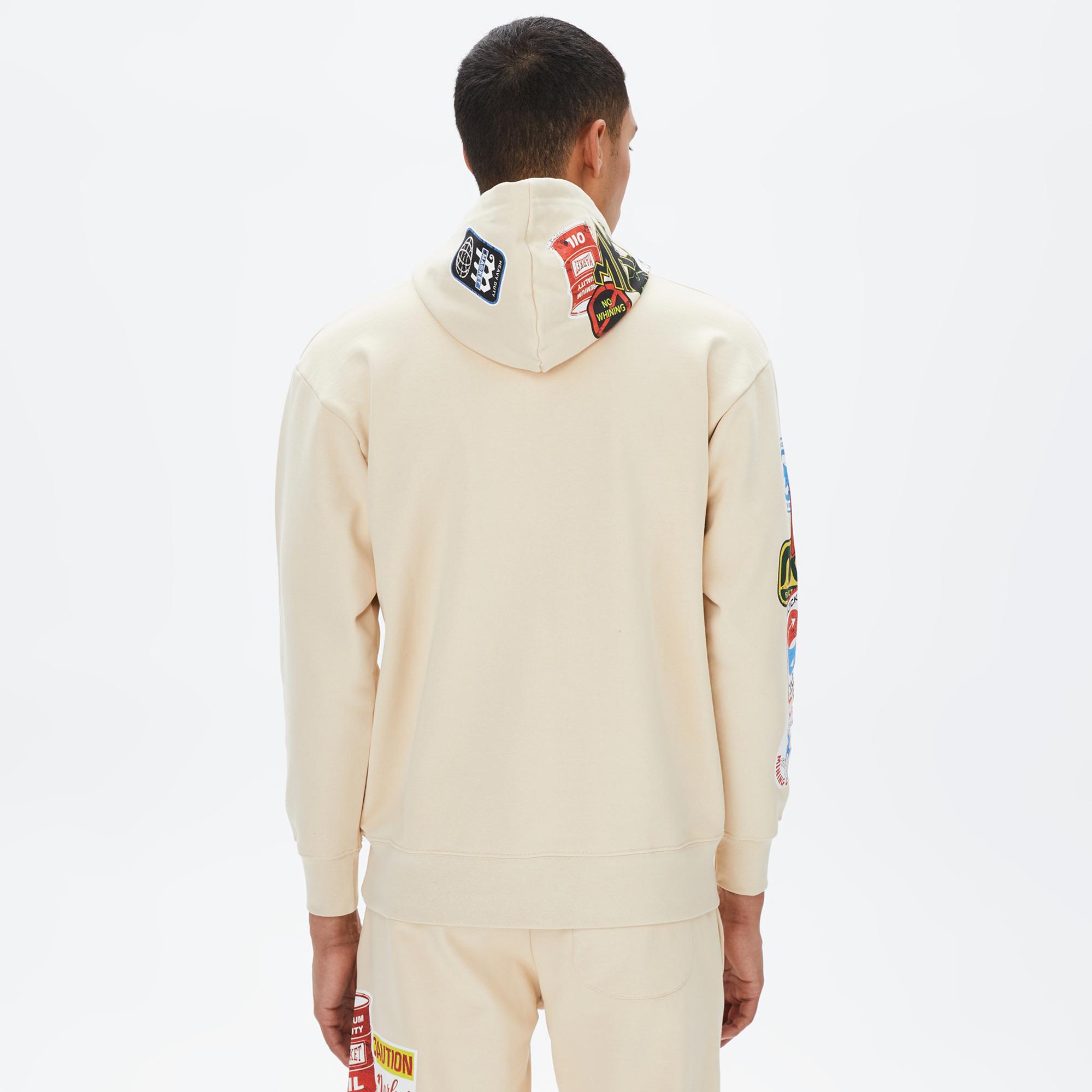 Market Hard Pullover Erkek Krem Hoodie