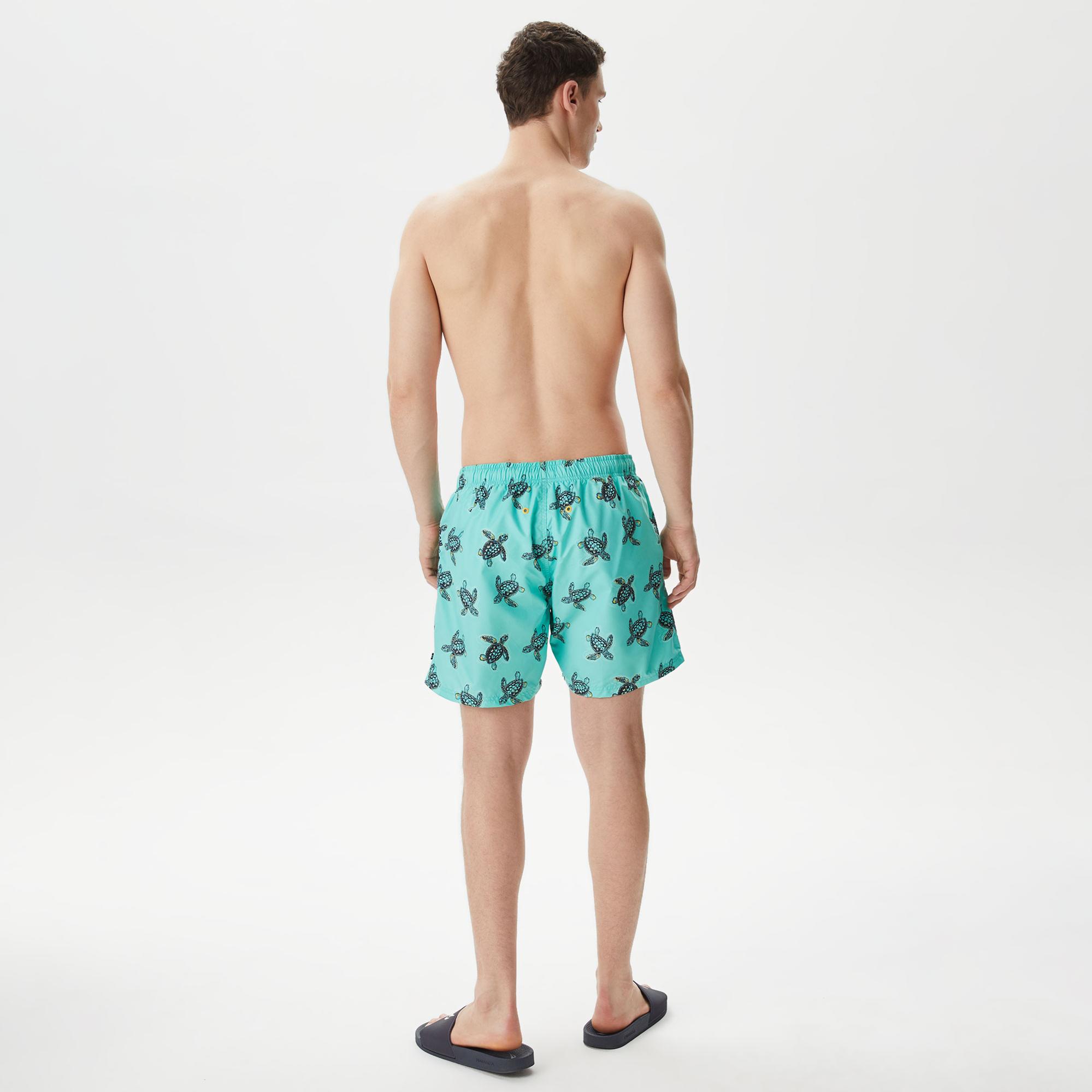 Nautica Erkek Yeşil Standart Fit Deniz Şortu