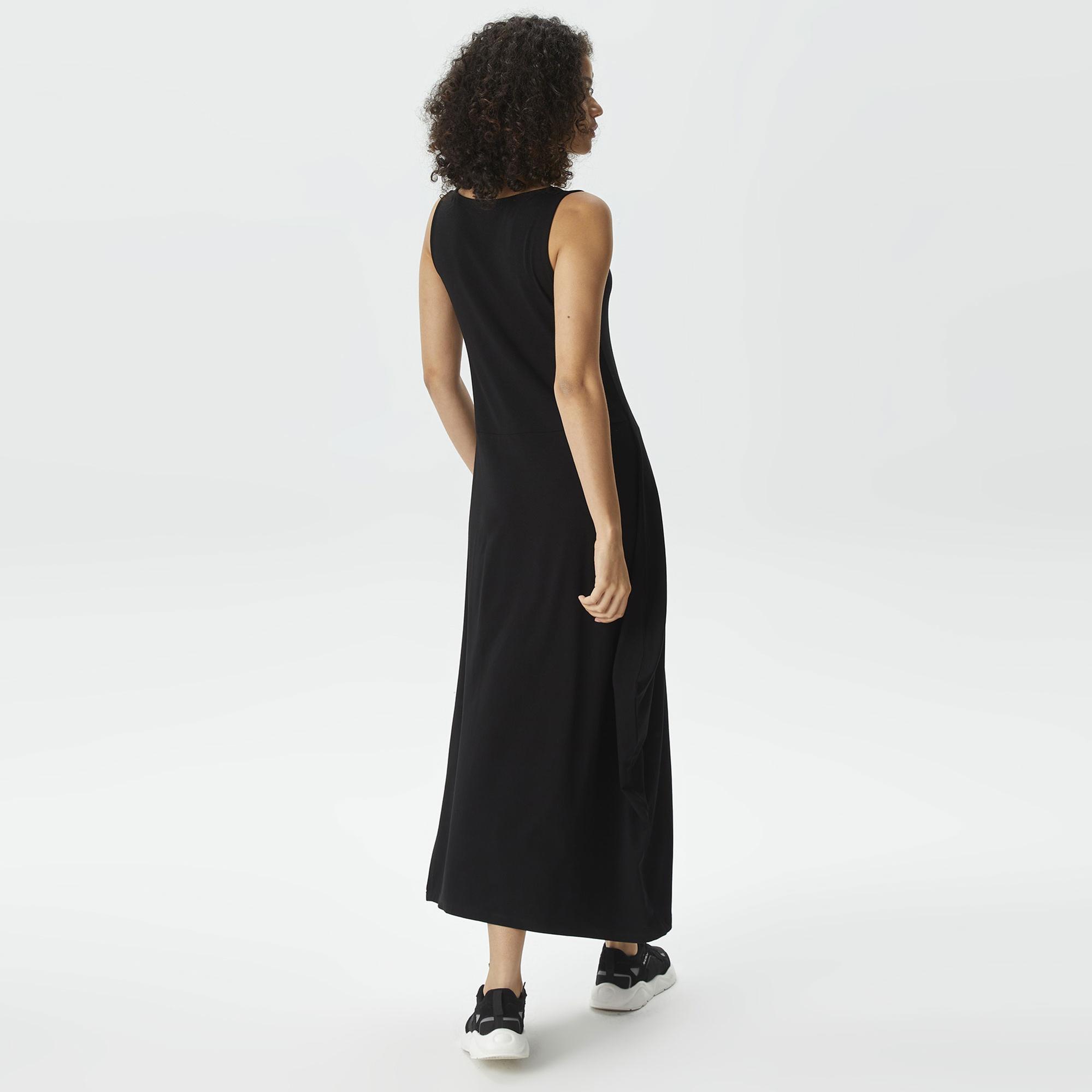 Nautica Kadın Siyah Relaxed Fit Askılı Elbise