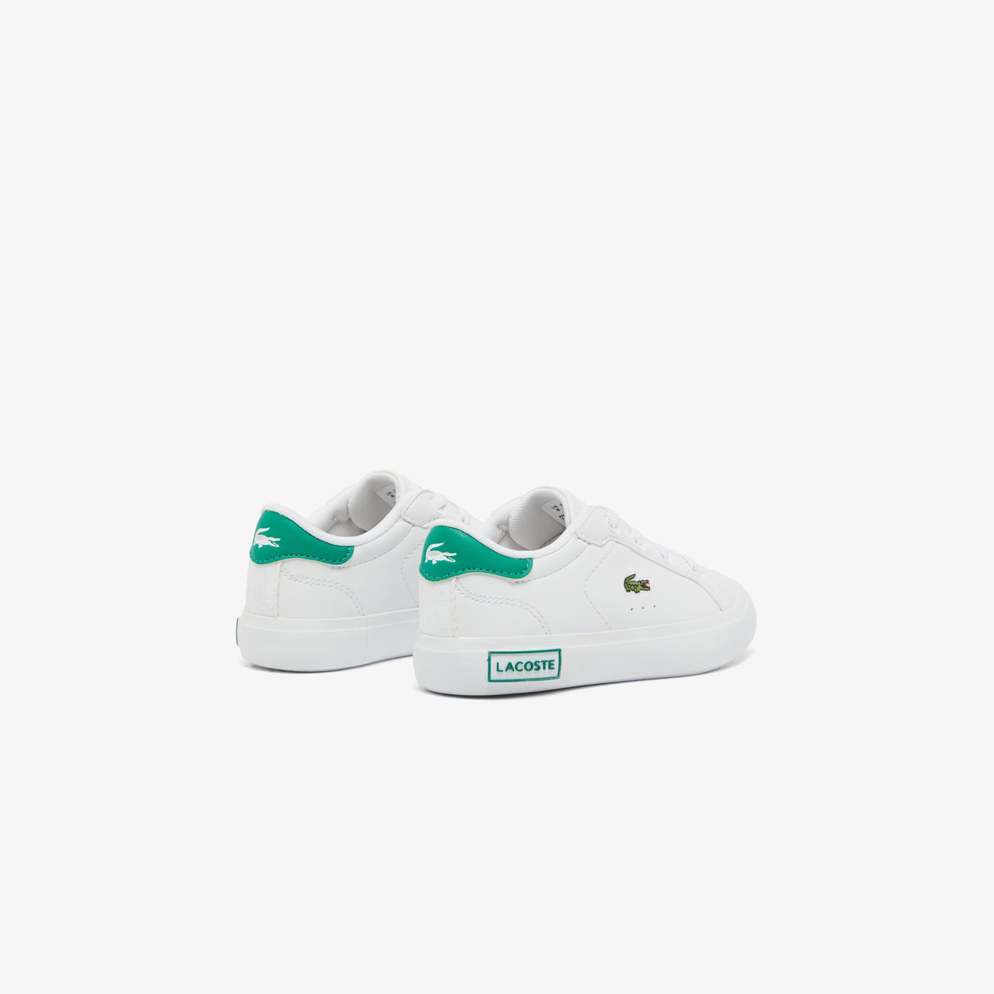 Lacoste Powercourt Çocuk Beyaz Sneaker