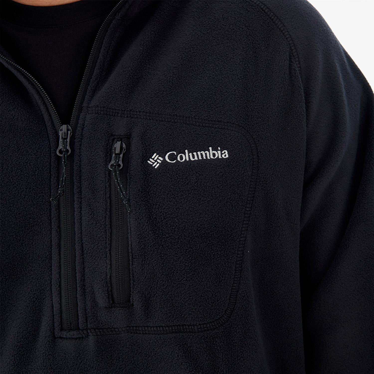 Columbia Fast Trek III Half Zip Erkek Siyah Polar