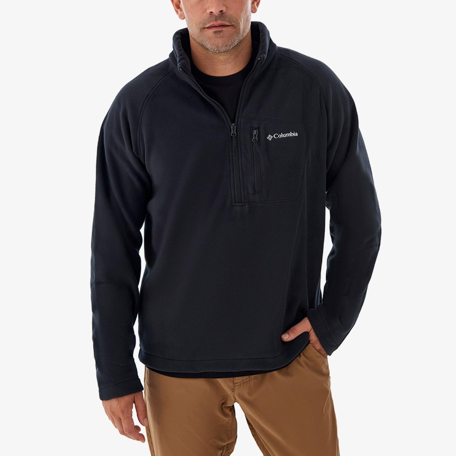 Columbia Fast Trek III Half Zip Erkek Siyah Polar