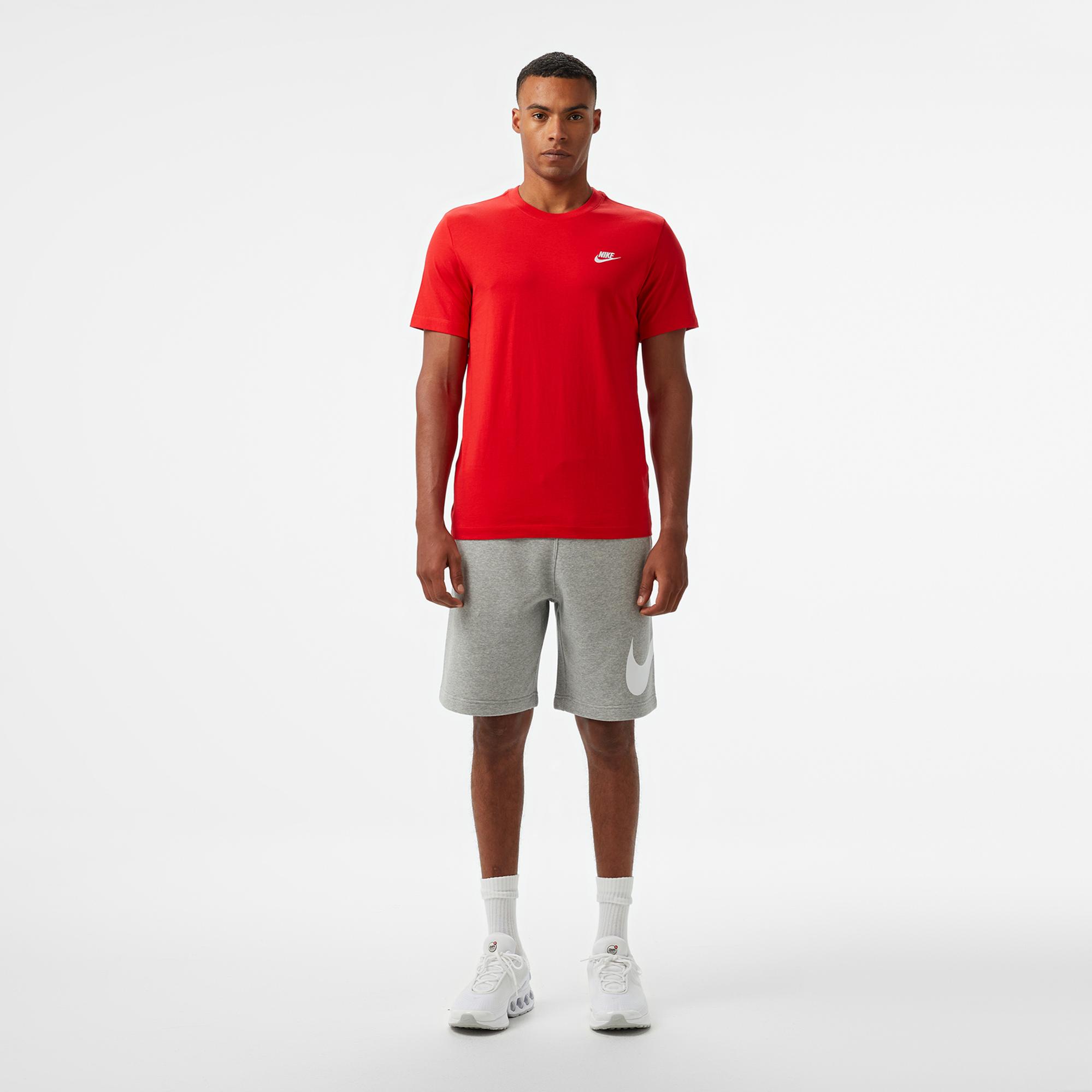Nike Nsw Club Erkek Kırmızı T-Shirt