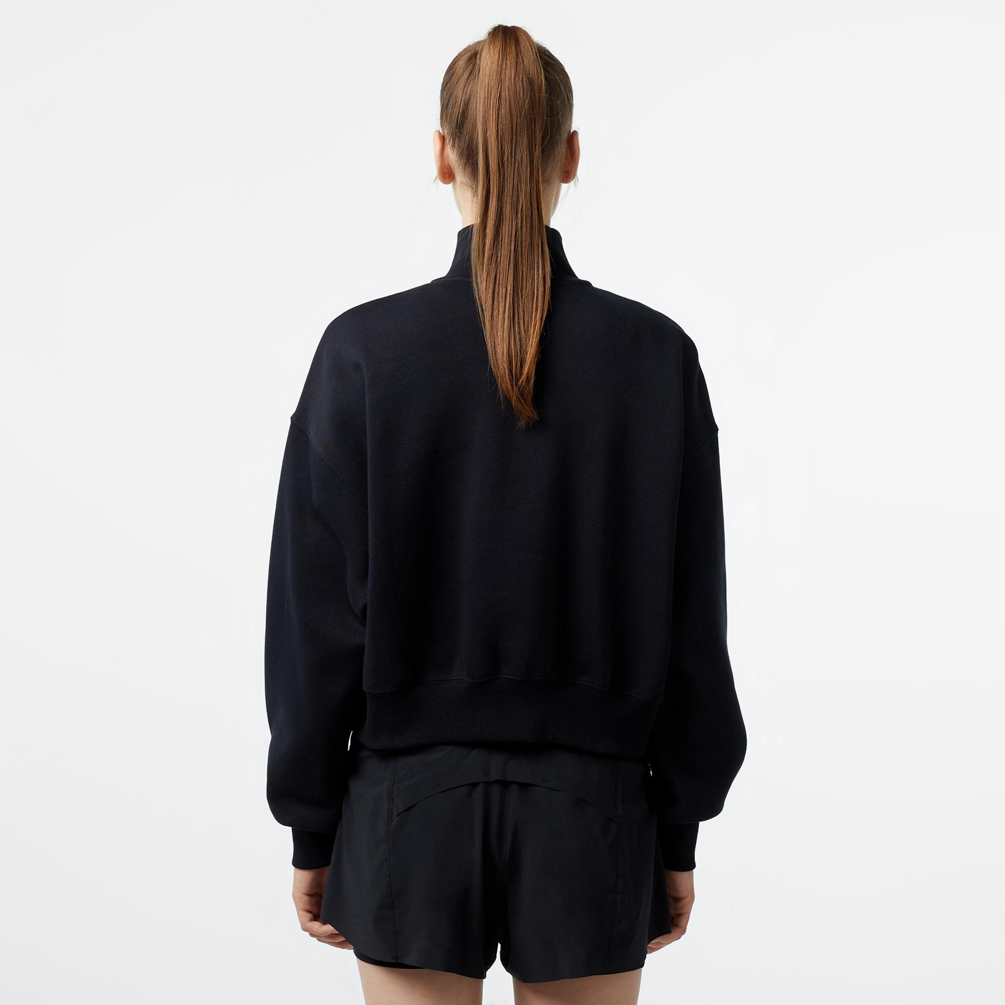 Nike Sportswear Phoenix Fleece Crop Kadın Siyah Sweatshirt