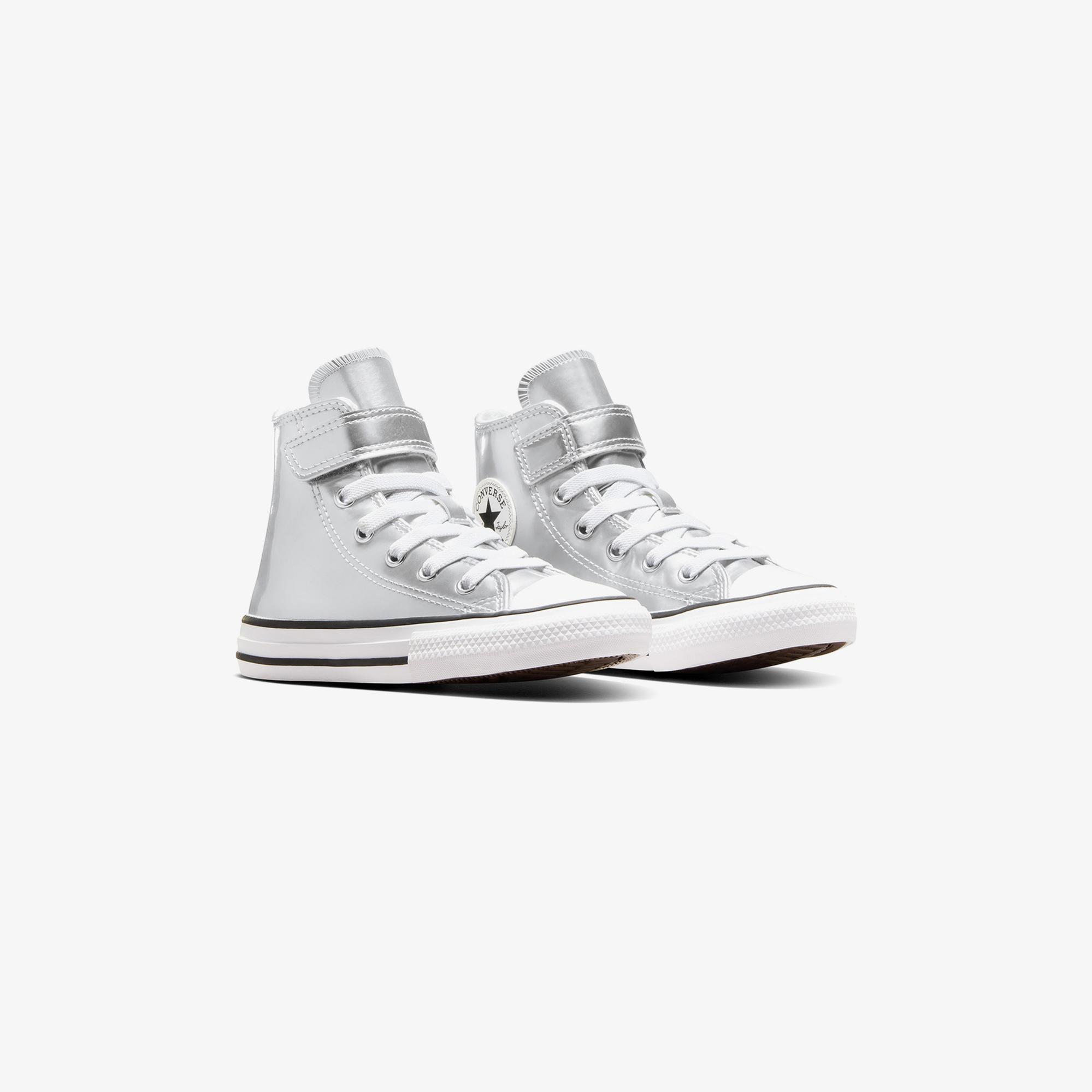 Converse Chuck Taylor All Star 1V Metallic Çocuk Gri Sneaker