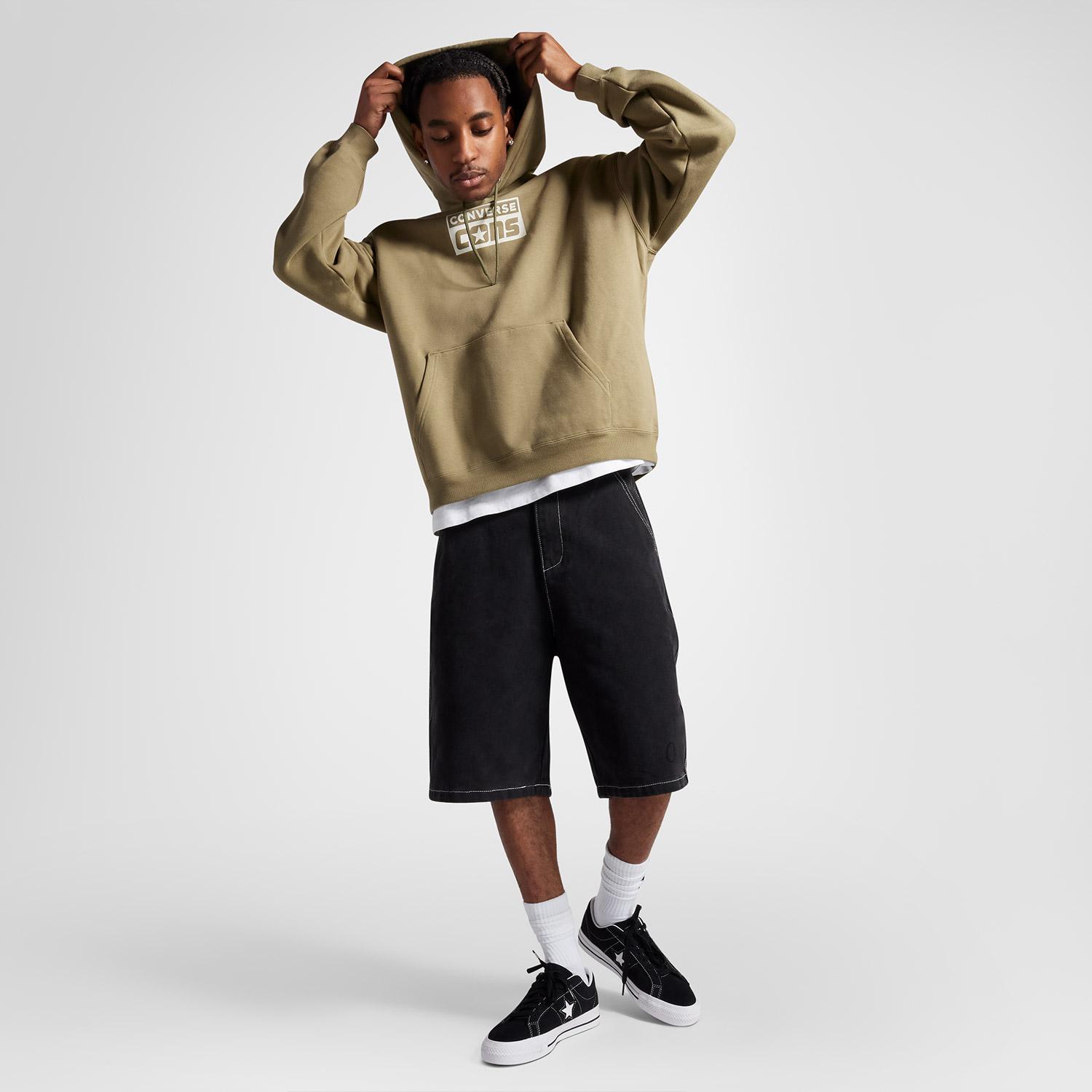 Converse Cons Erkek Haki Hoodie