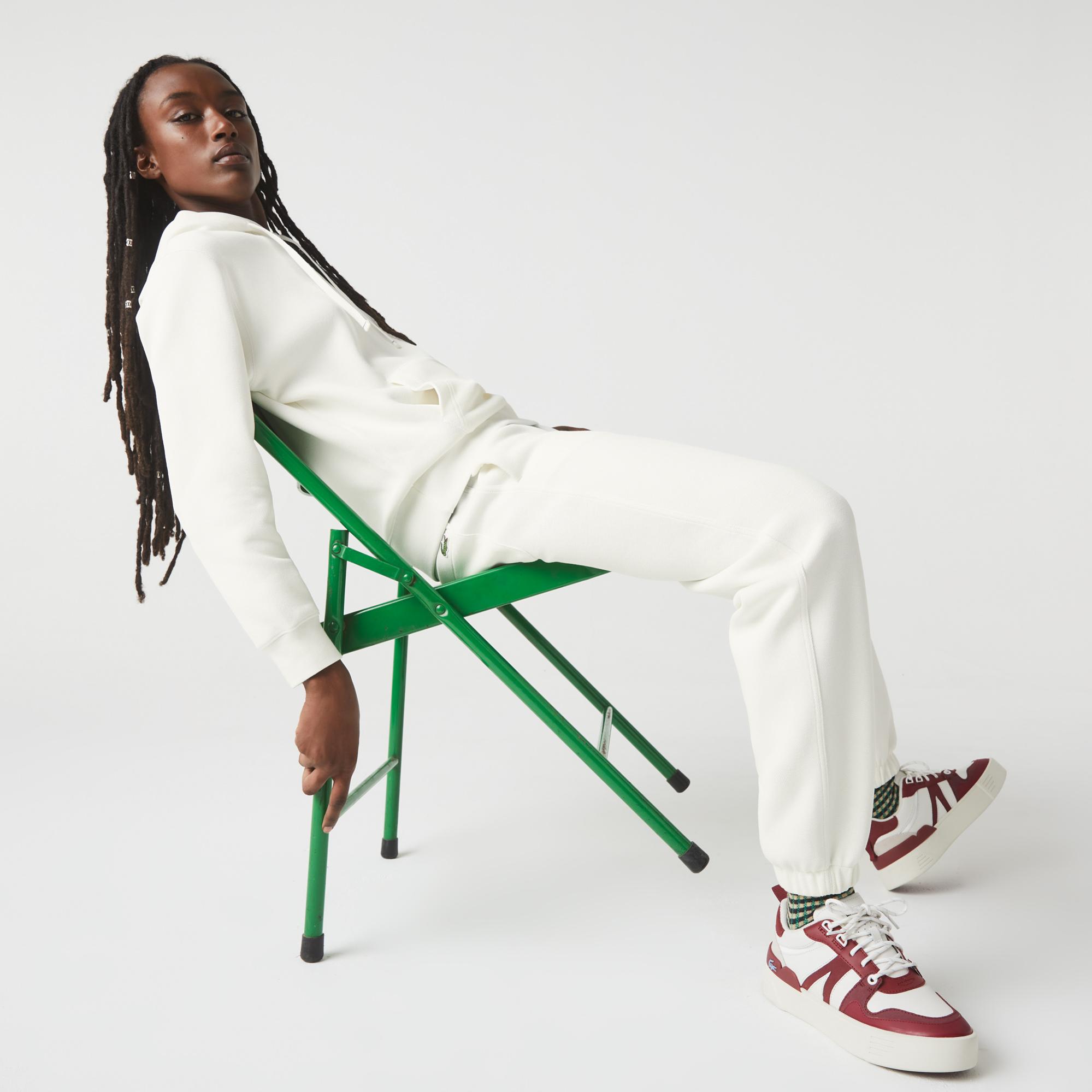 Lacoste Kadın Regular Fit Beyaz Eşofman Altı