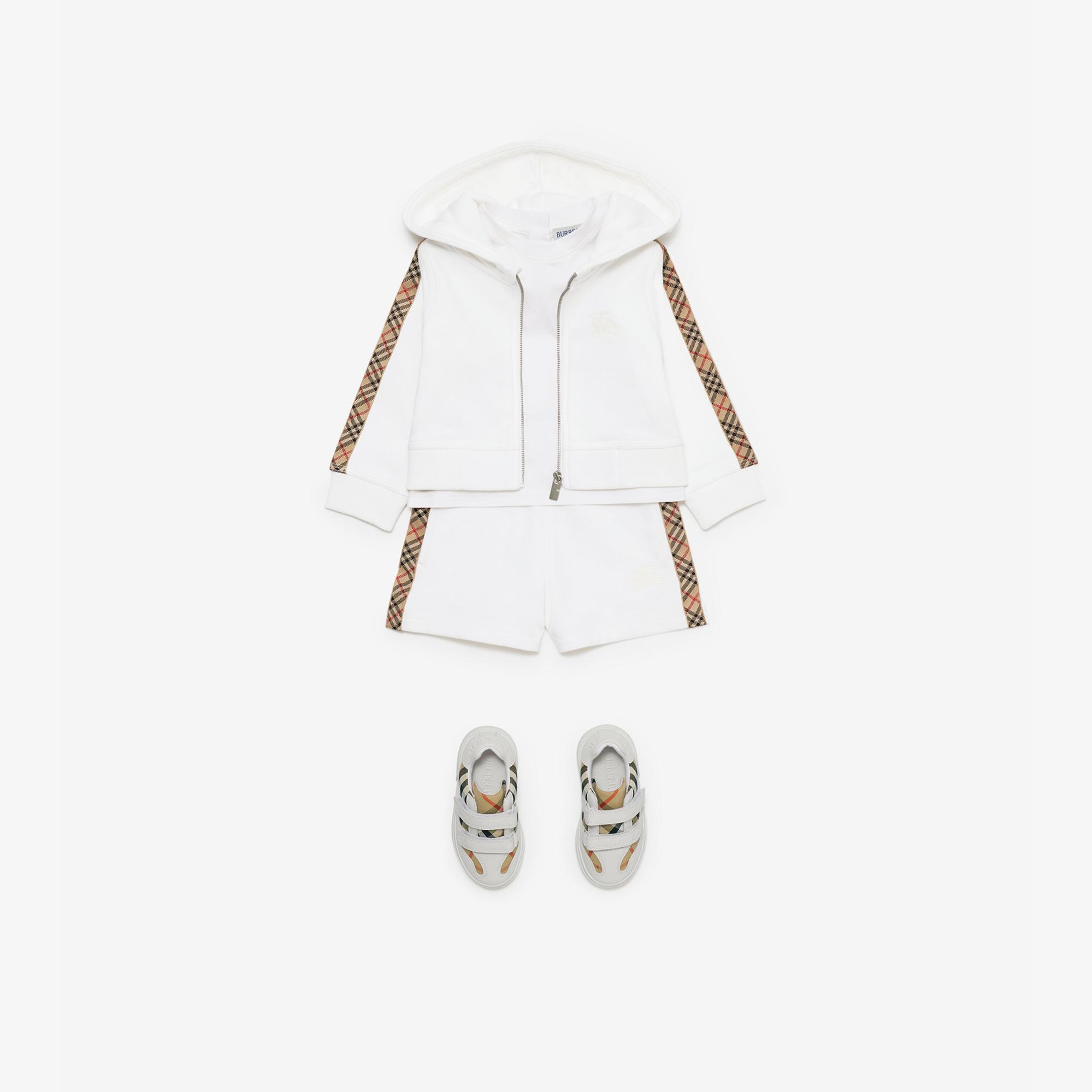 Burberry Çocuk Beyaz Hoodie