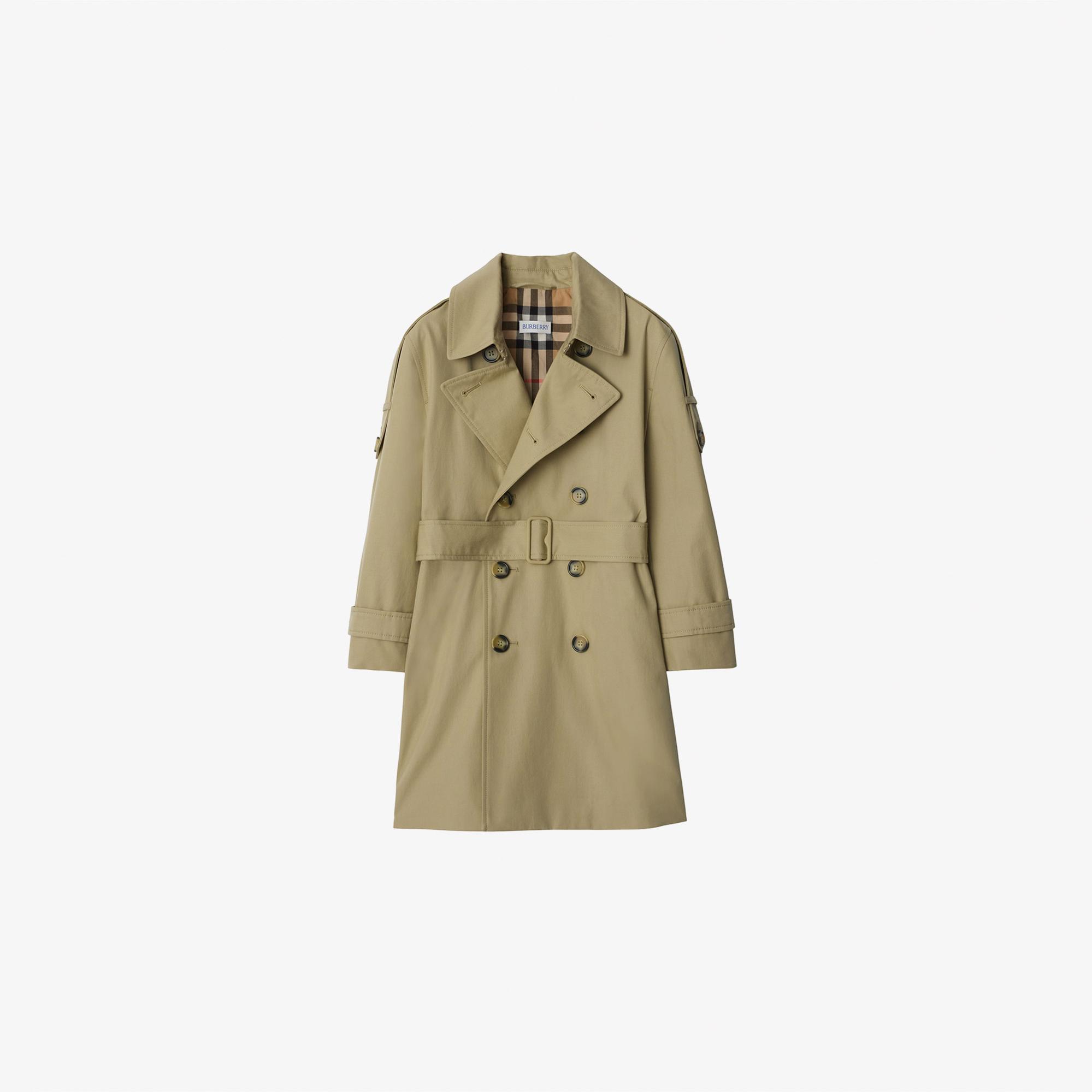 Burberry Anthony Gabardine Çocuk Bej Trençkot