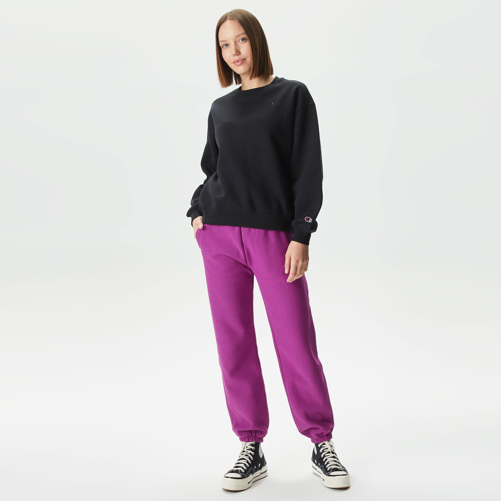 Champion Elastic Cuff Kadın Mor Eşofman Altı