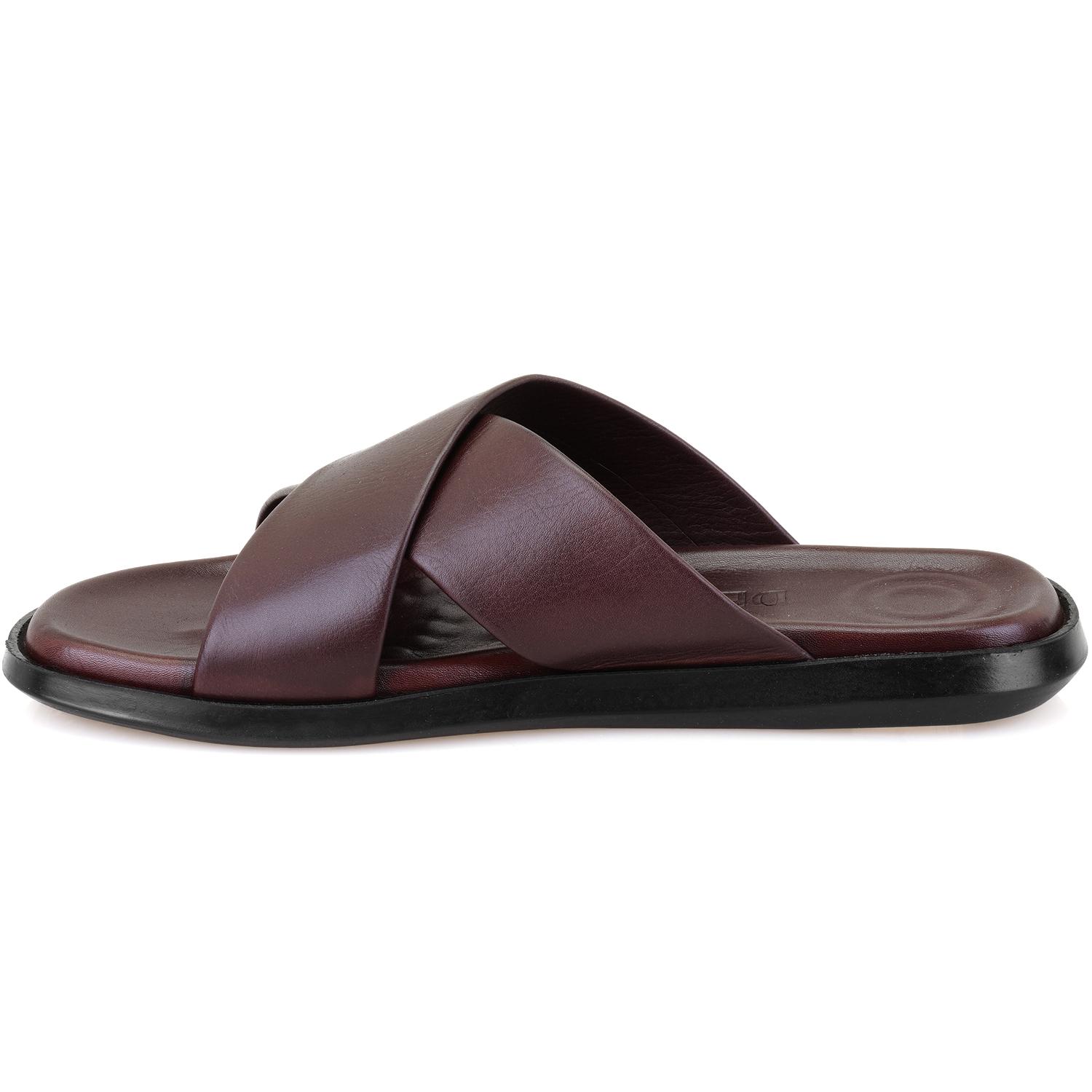 Emely Kahve Erkek Deri Terlik