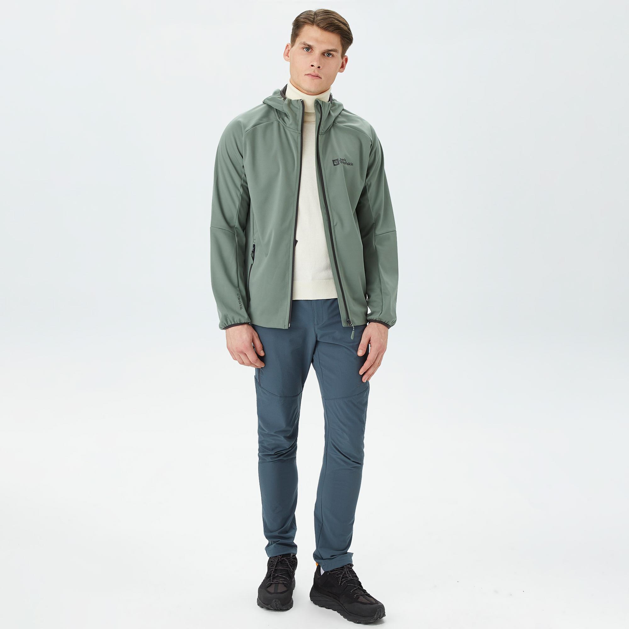 Jack Wolfskin Feldberg Erkek Yeşil Sweatshirt