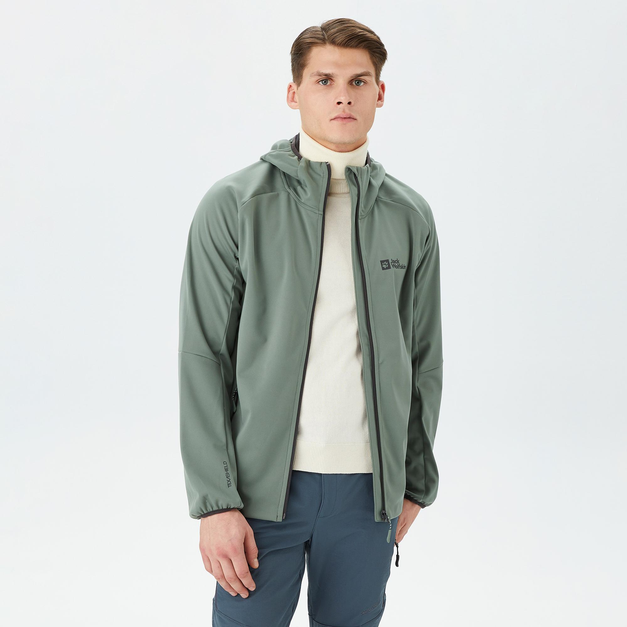 Jack Wolfskin Feldberg Erkek Yeşil Sweatshirt