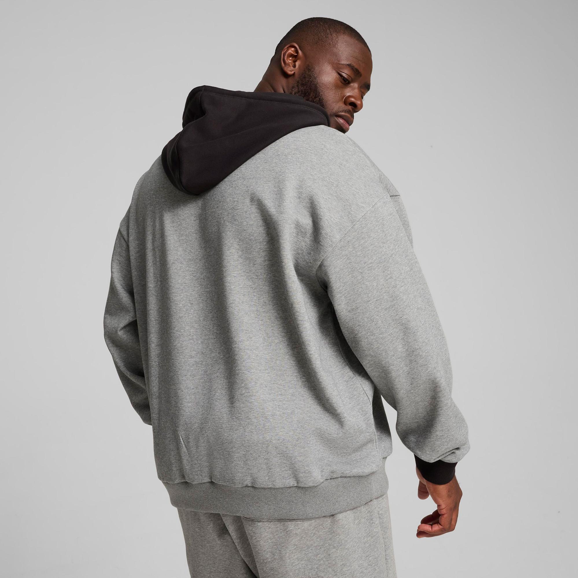 Puma Jaws Core2.0 Erkek Gri Sweatshirt