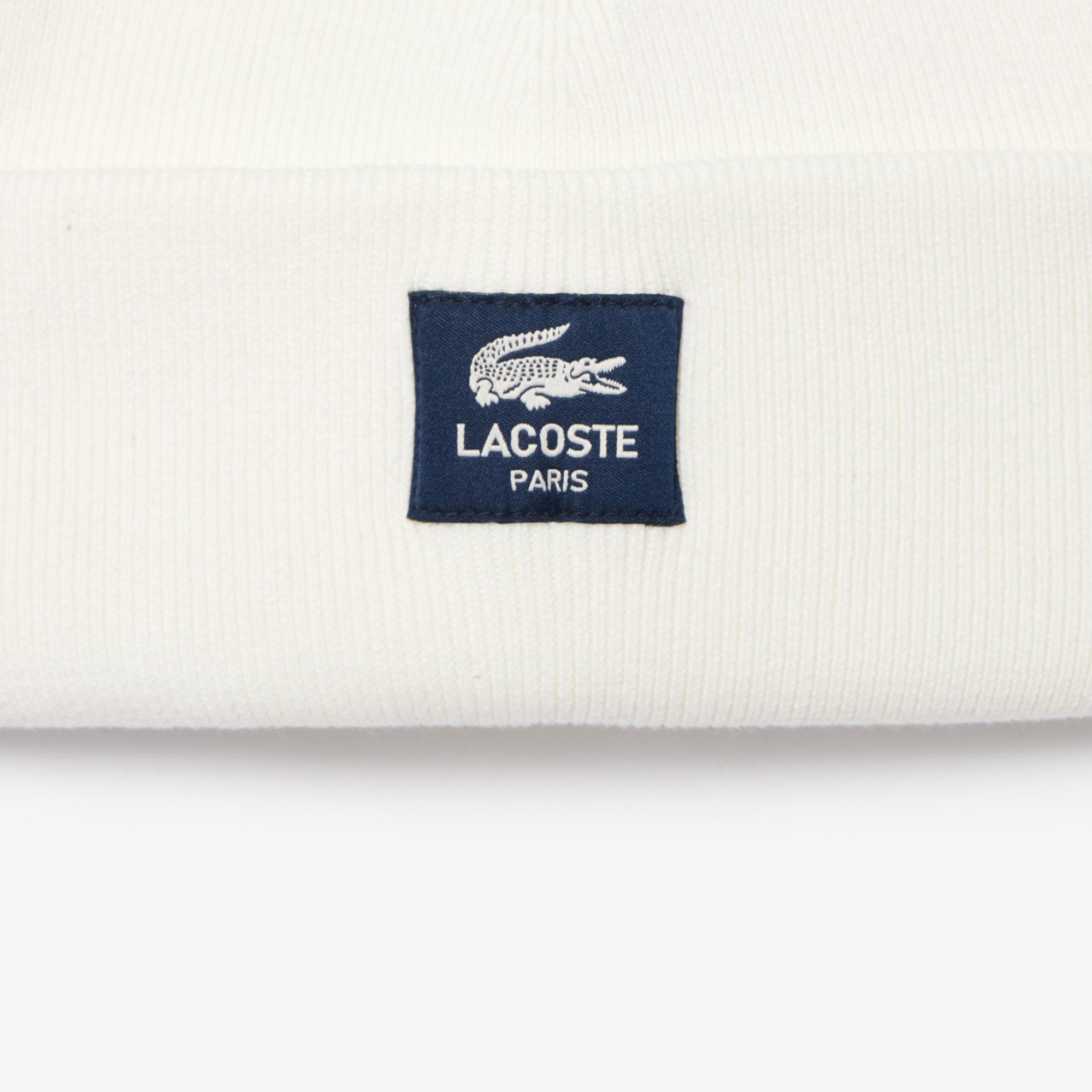 Lacoste Unisex Beyaz Bere