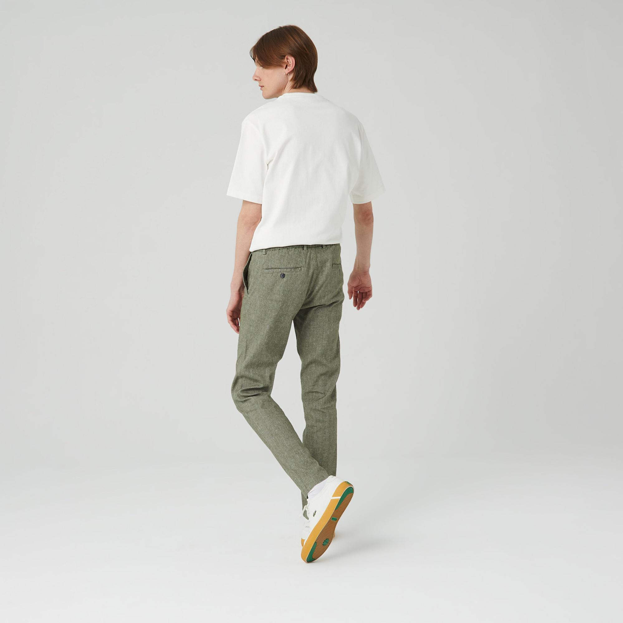 Erkek Slim Fit Haki Pantolon