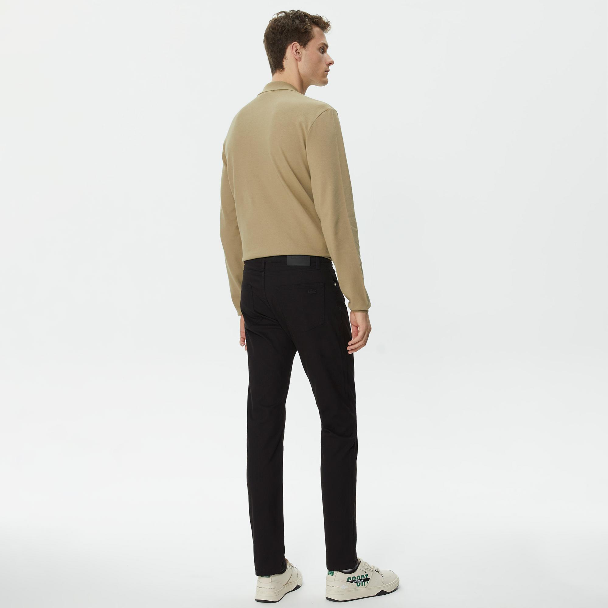 Erkek Slim Fit Siyah Pantolon