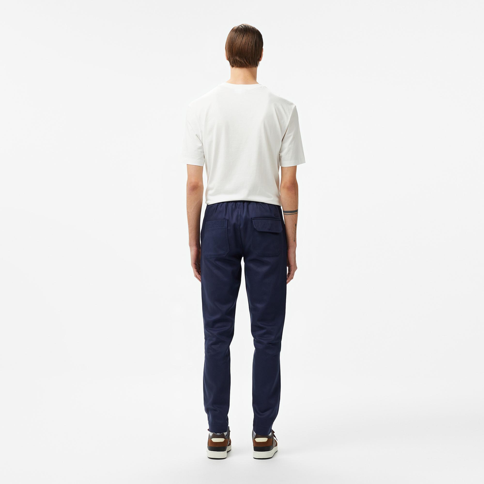 Erkek Straight Fit Chino Lacivert Pantolon