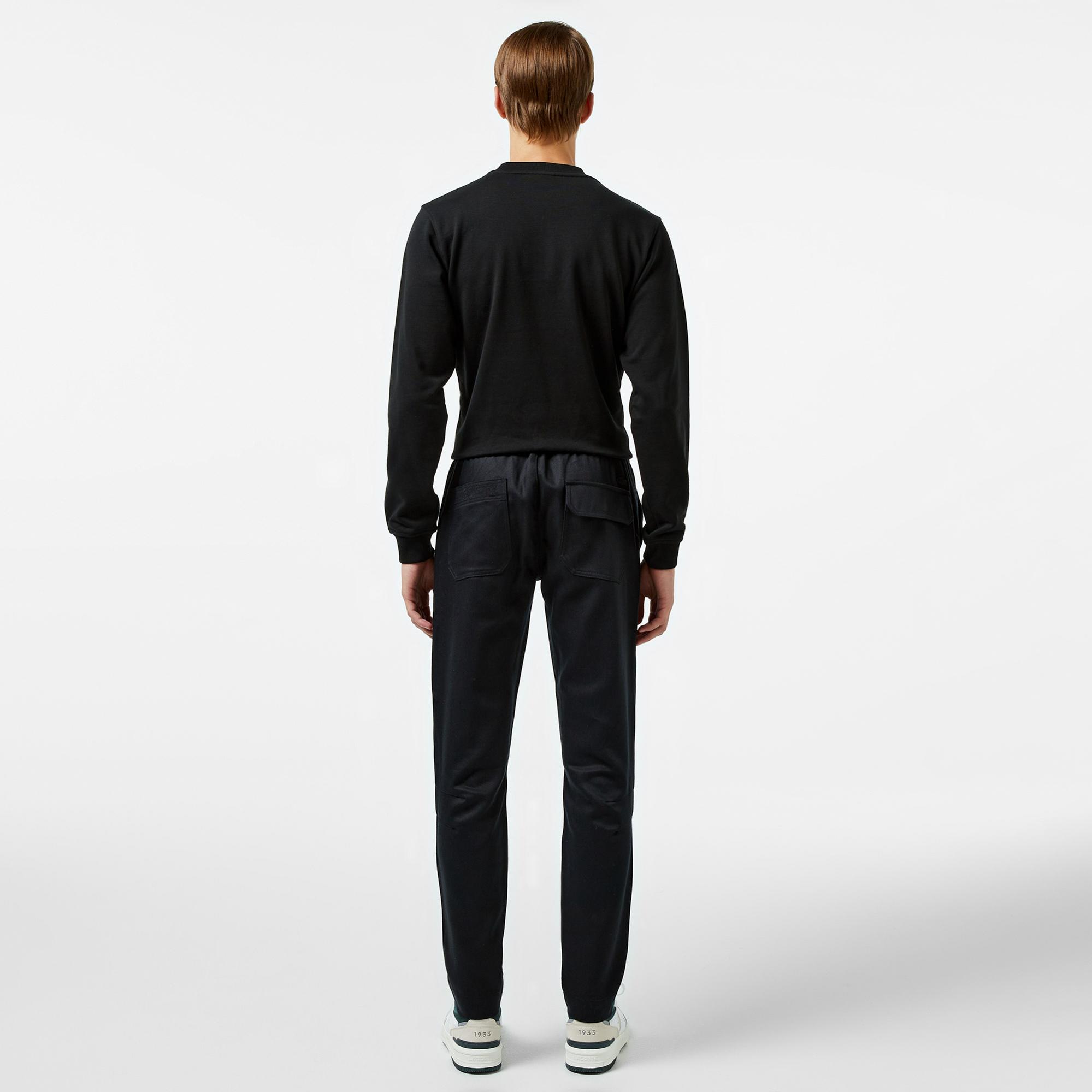 Erkek Straight Fit Chino Siyah Pantolon