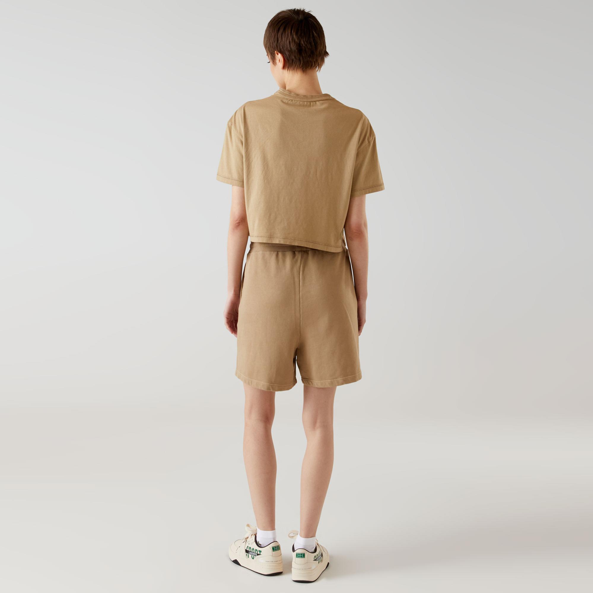 Lacoste x House of SuperStep Kadın Kahverengi Şort