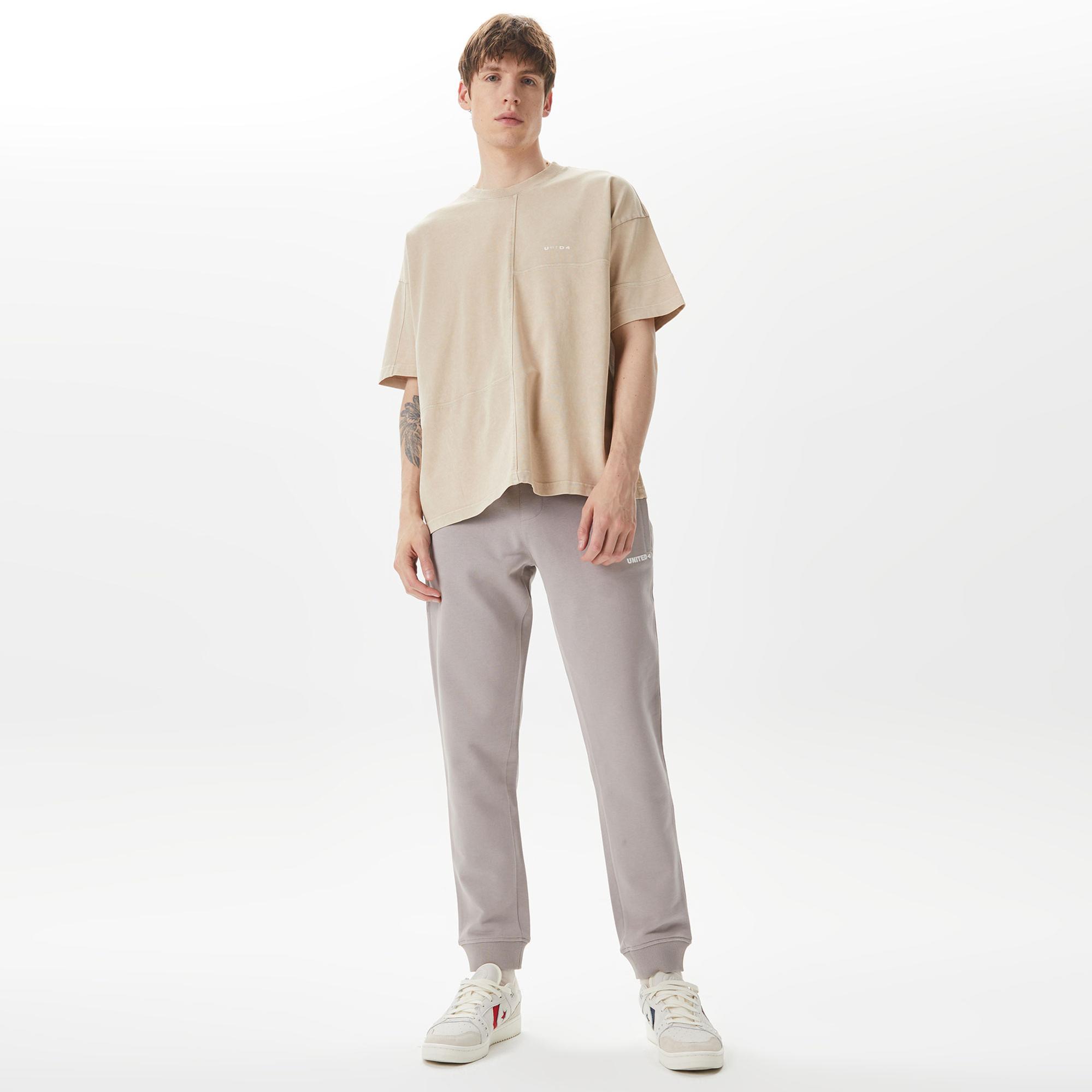 UNITED4 Erkek Krem T-Shirt