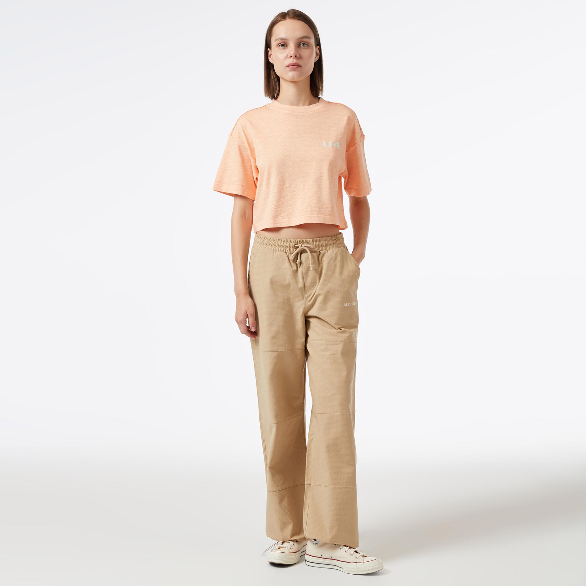 UNITED4 Kadın Krem Pantolon