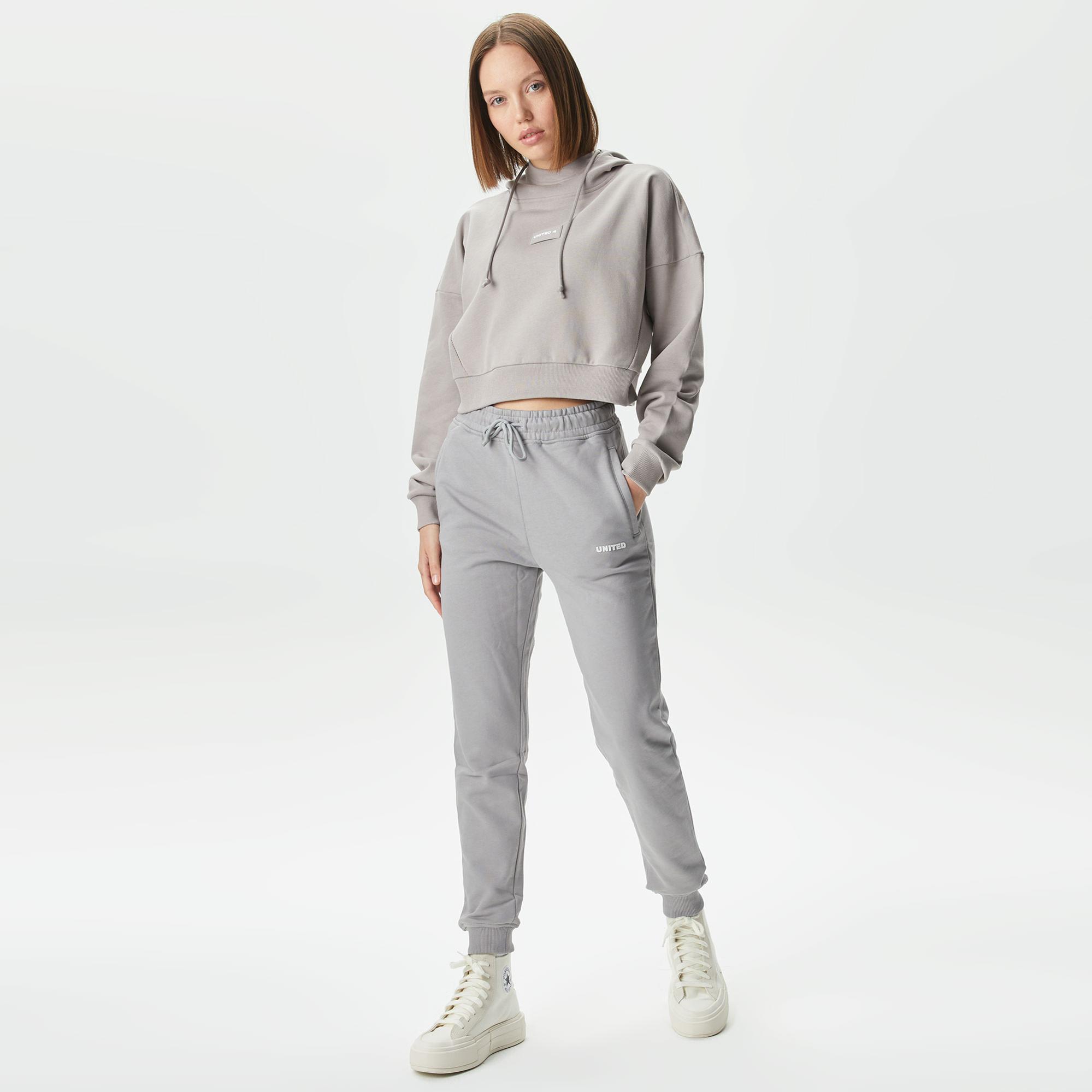 UNITED4 Kadın Gri Sweatshirt