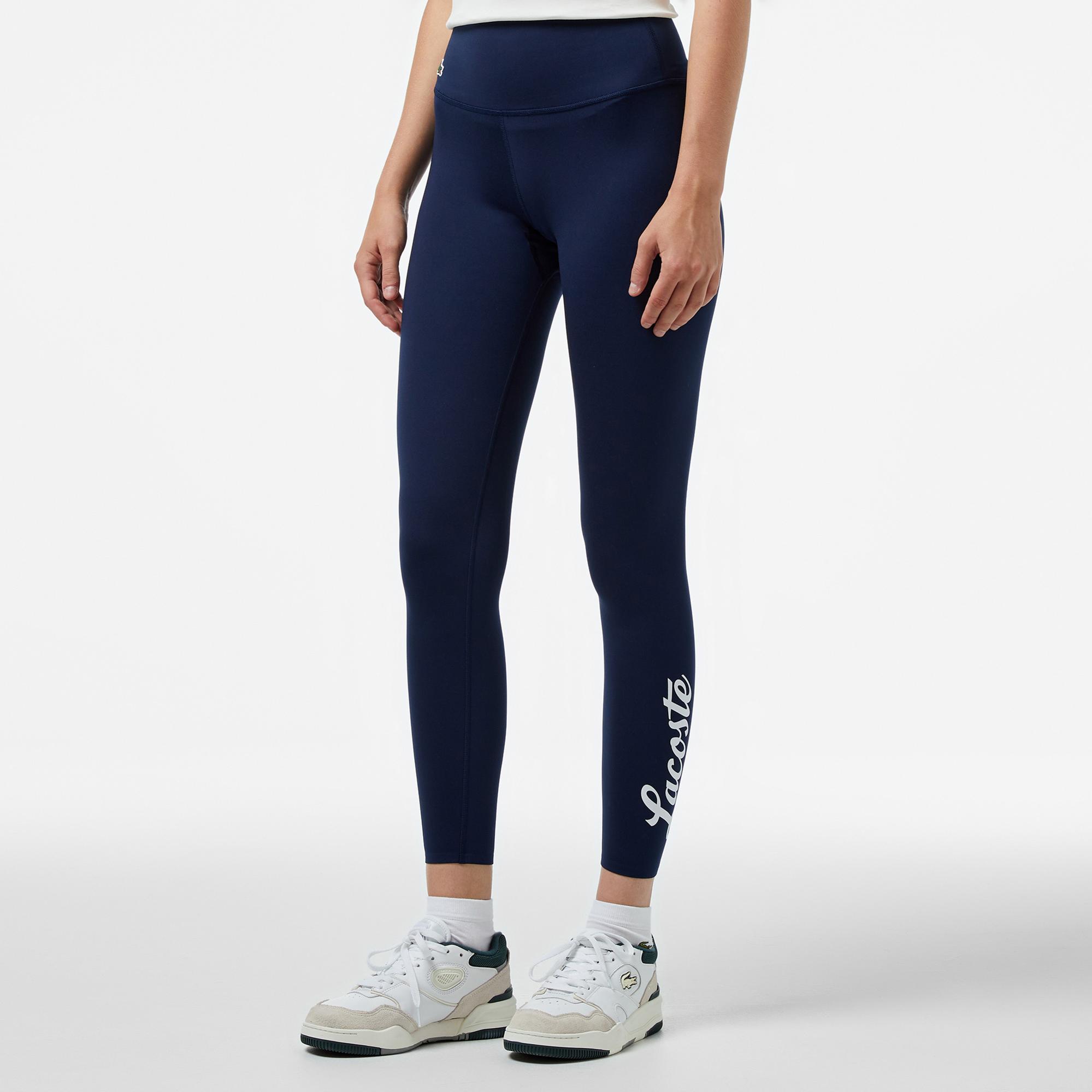 Kadın Slim Fit Baskılı Lacivert Tayt