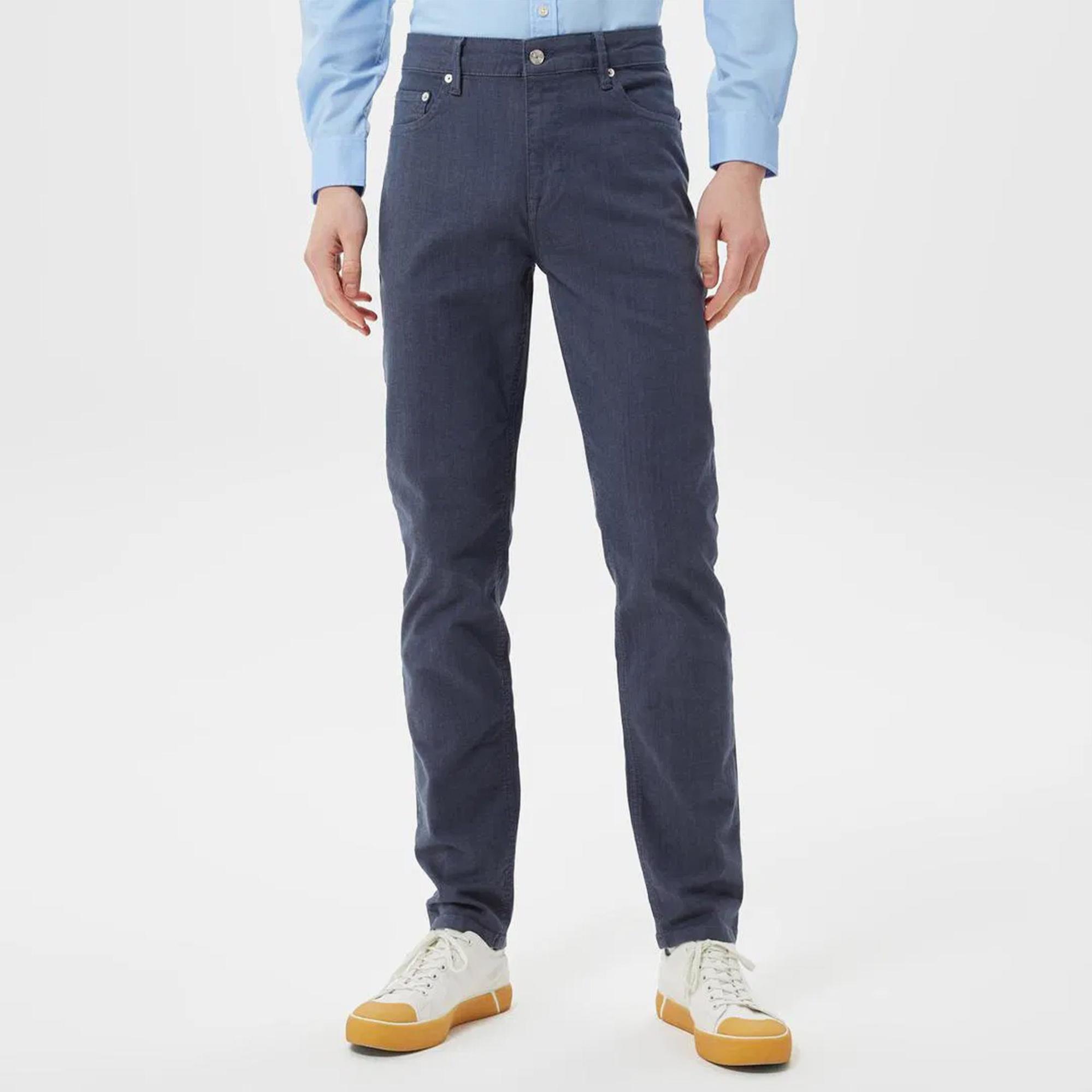 Erkek Slim Fit Gri Pantolon