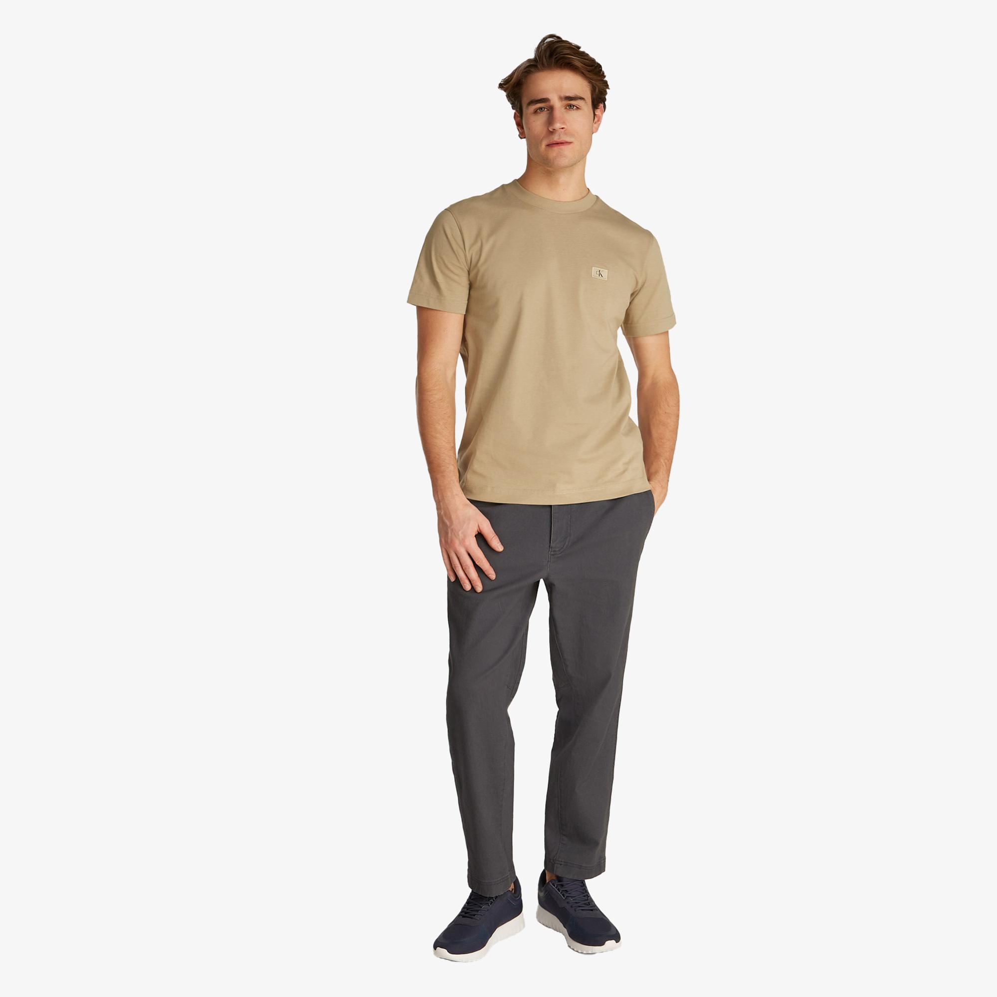 Calvin Klein Regular Erkek Kahverengi T-Shirt