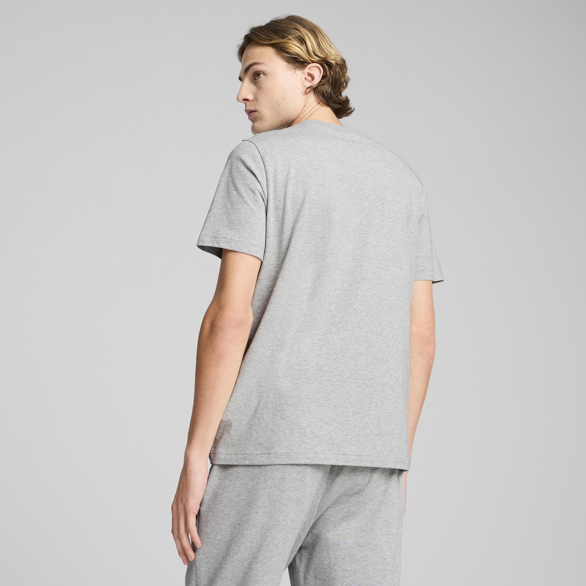 Puma Essentials Elevated Erkek Gri T-Shirt