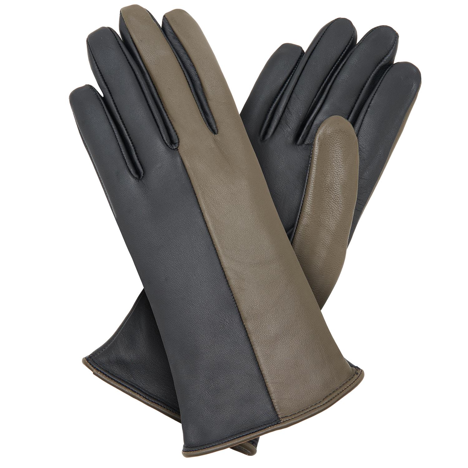 Siyah Kadın Deri Eldiven